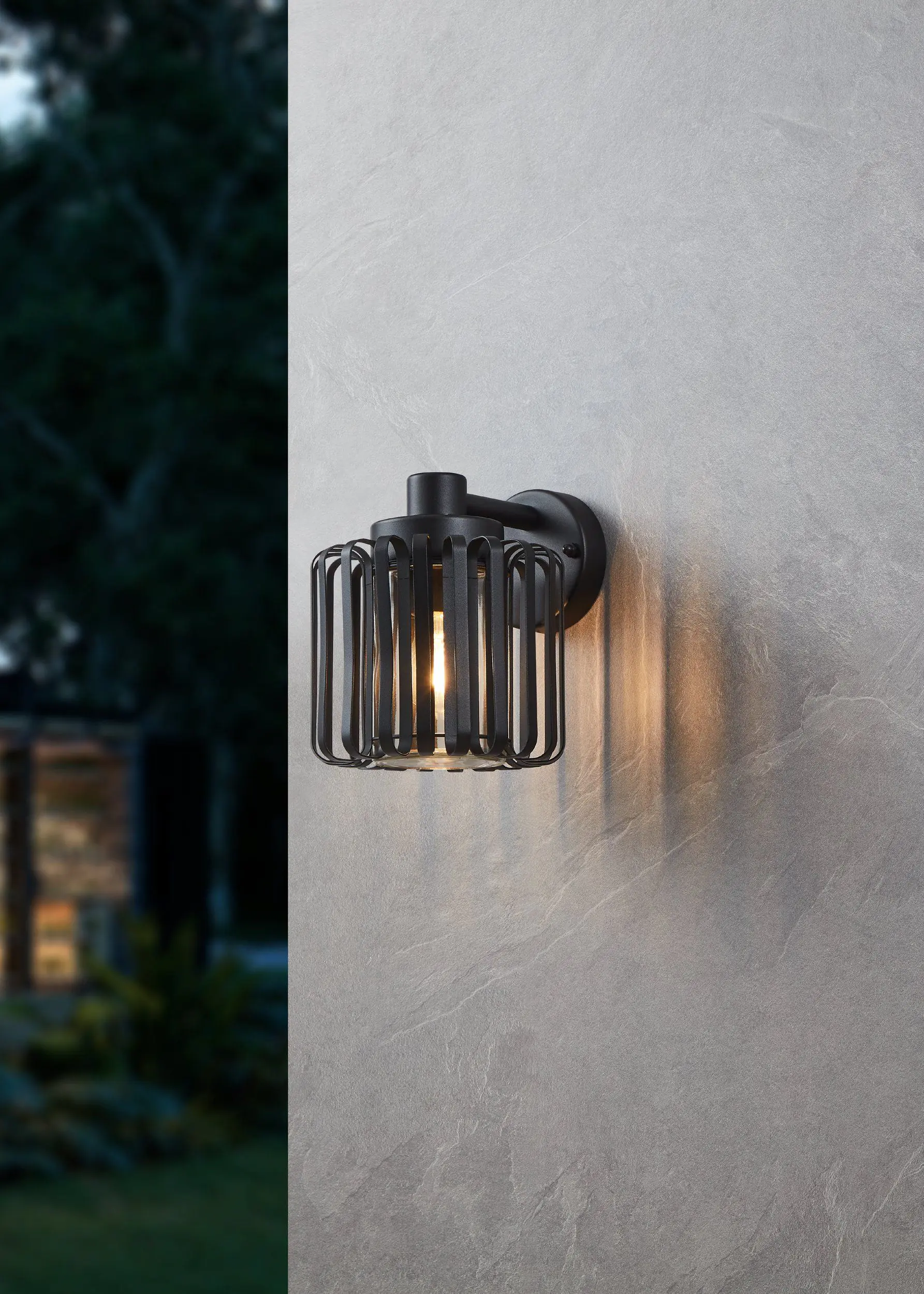 Eglo Außen-Wandleuchte Selinus schwarz 19 x 22 x 22 cm