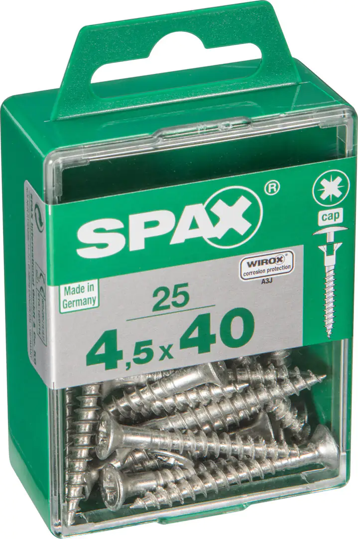 Spax Universalschrauben 4.5 x 40 mm PZ 2 - 25 Stk.