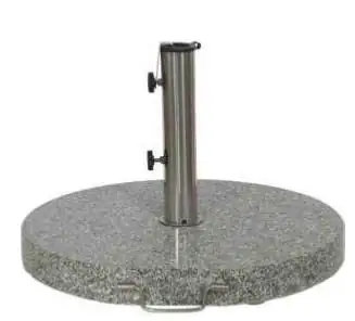 Siena Garden Granitständer rund 40 kg mit Griff und Rollen