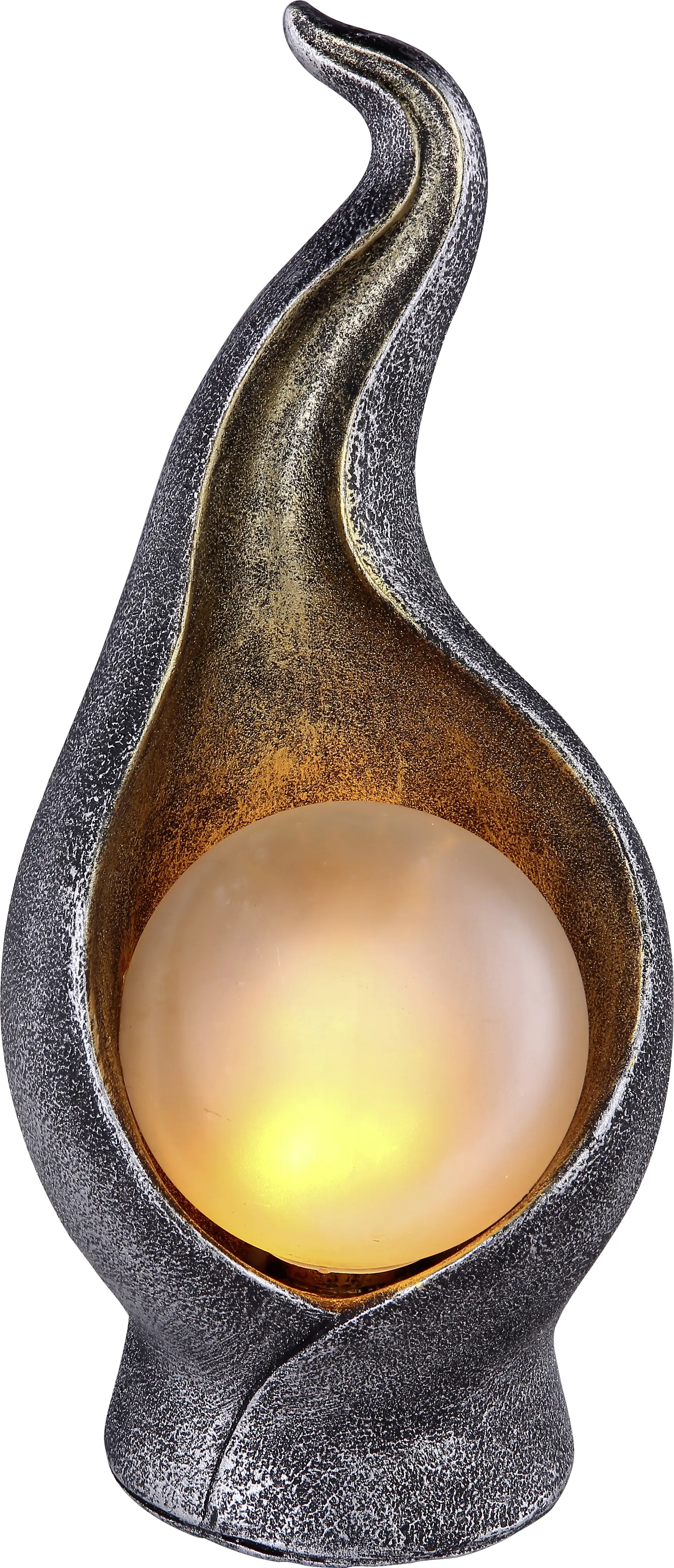 Globo LED Solarleuchte silber gold