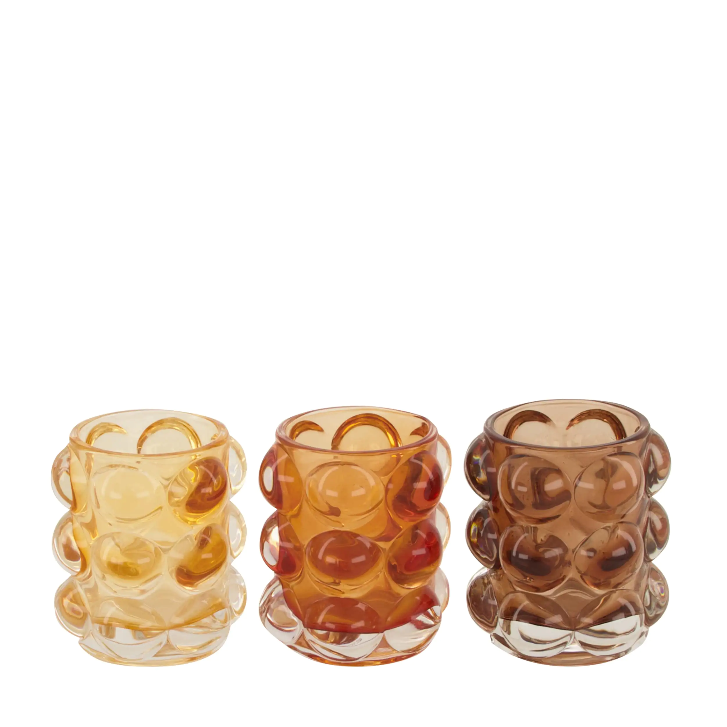 Dijk Teelichthalter Glas braun Ø 8,6 x 9,4 cm Dijk Teelichthalter Glas braun Ø 8,6 x 9,4 cm