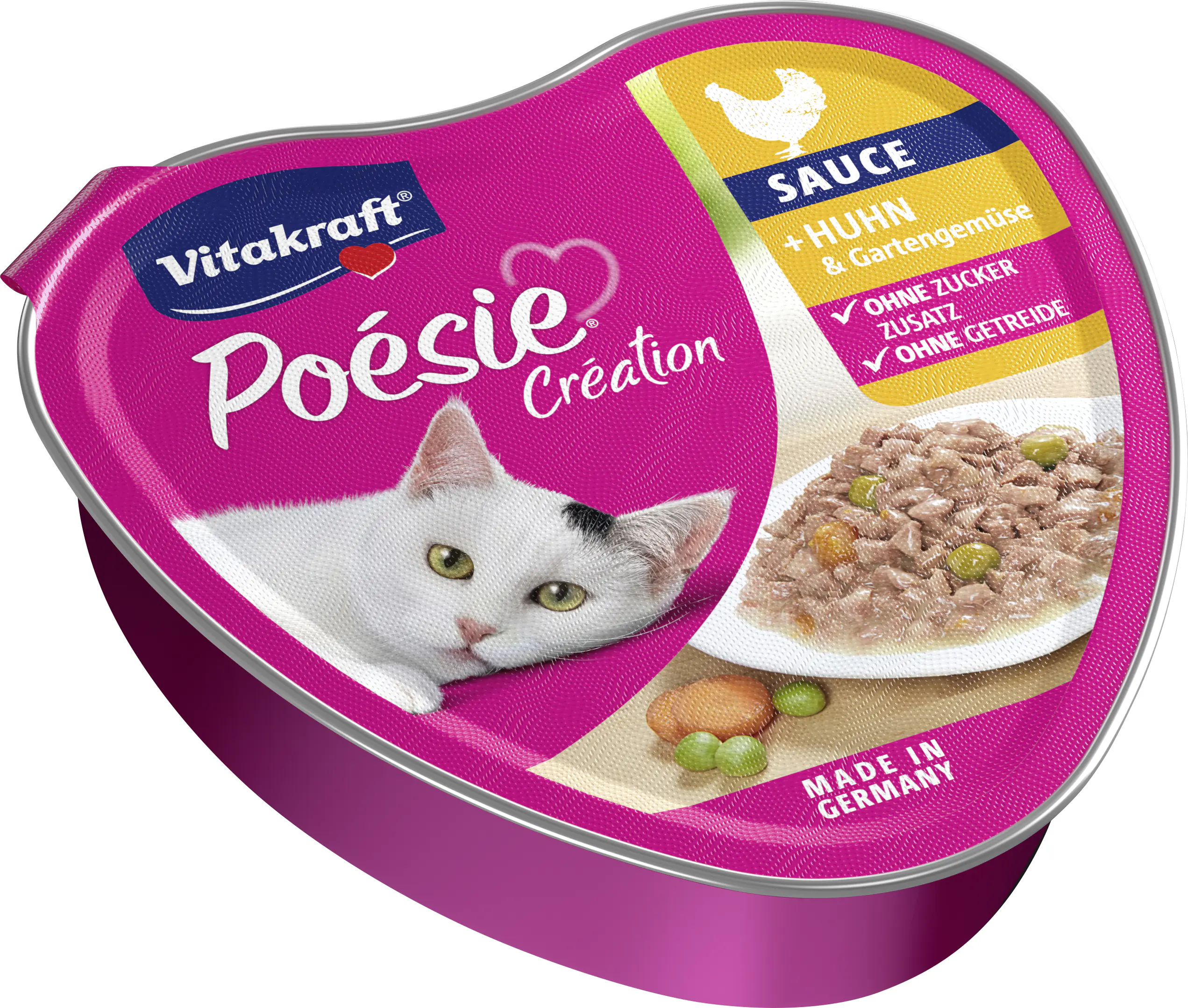 Vitakraft Poésie Katzenfutter Création Huhn & Gemüse in Sauce 85 g