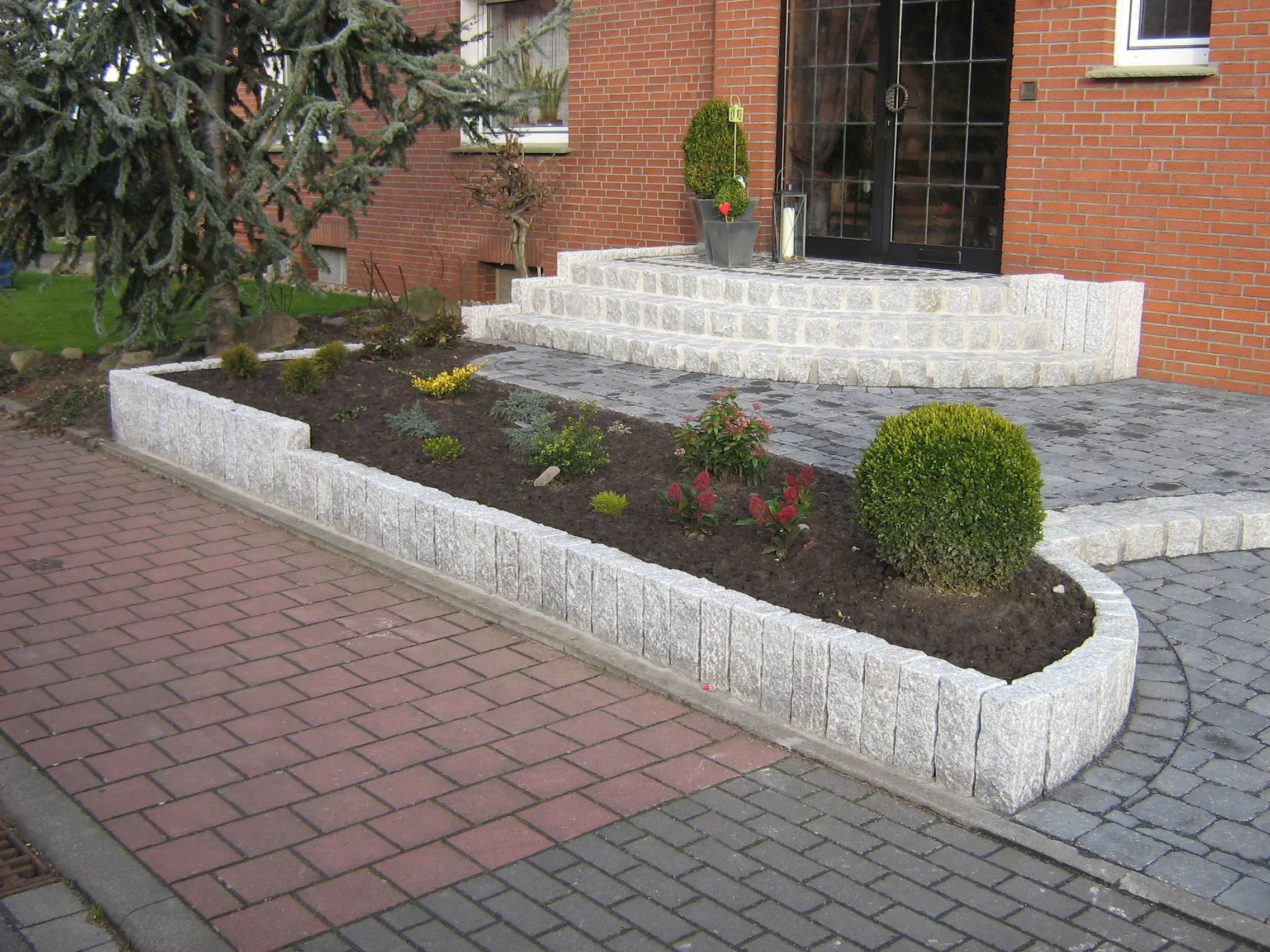 Palisade Granit 10 x 10 x 70 cm hellgrau