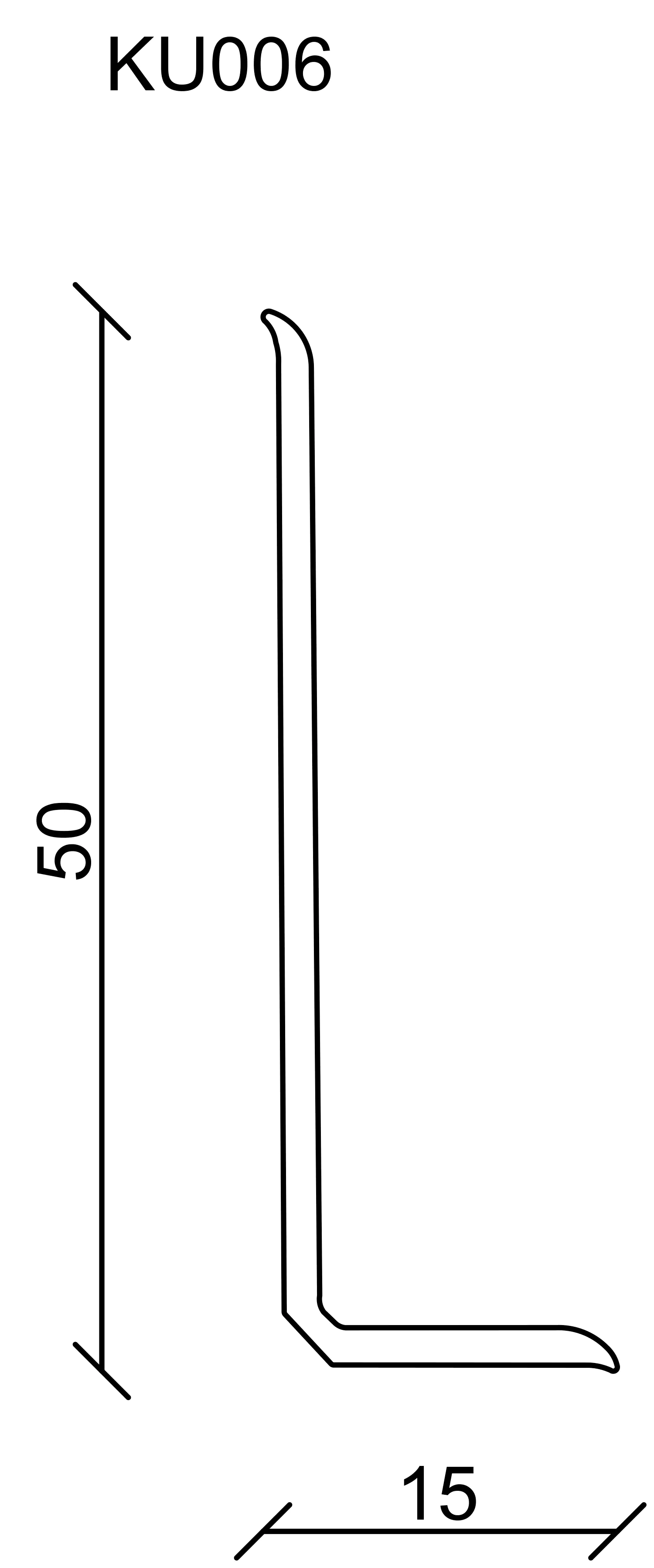 9003719311994_2765537 FN Neuhofer Fußleiste 1500 cm 50 x 15 mm schwarz