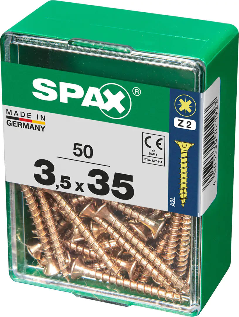 Spax Universalschrauben 3.5 x 35 mm PZ 2 - 50 Stk.