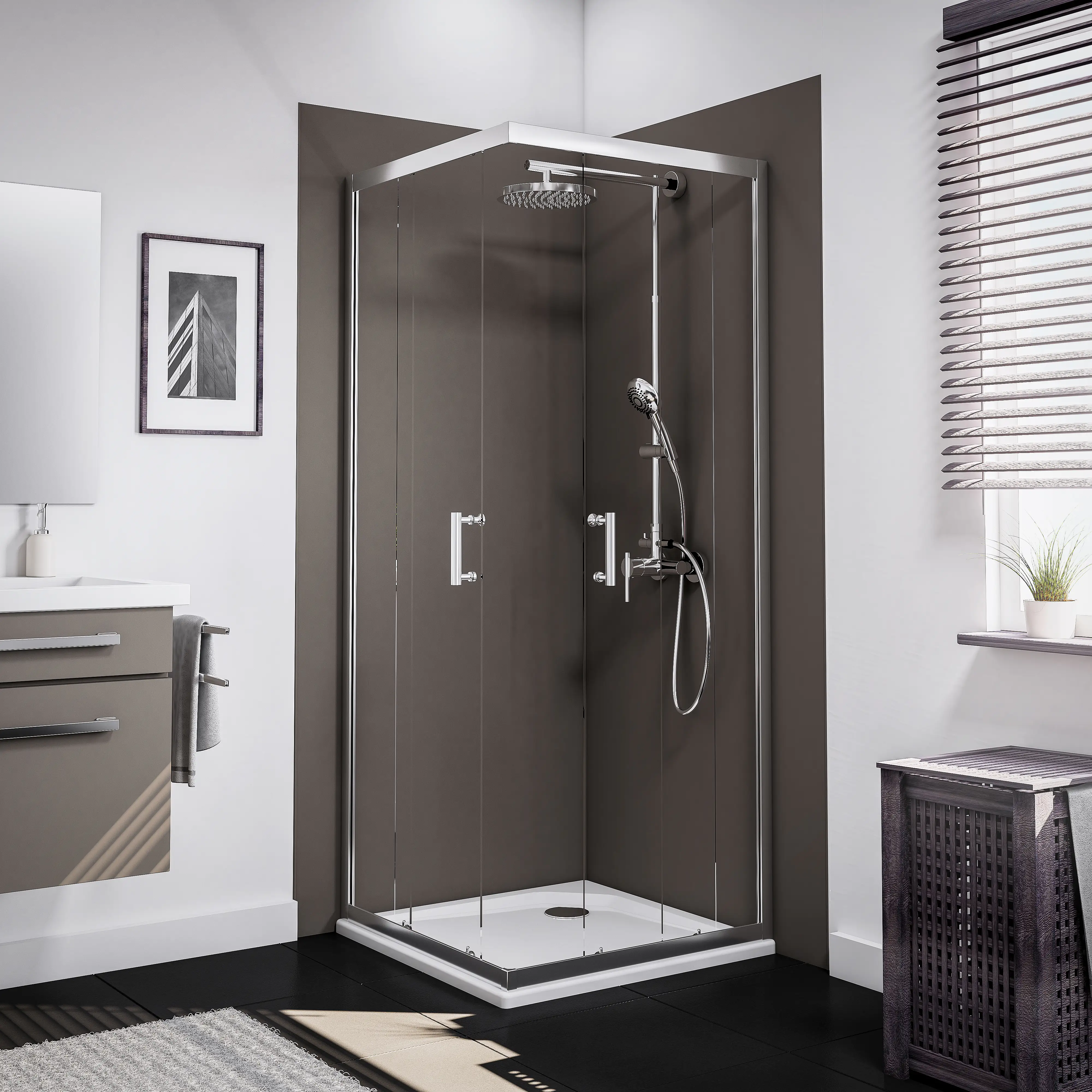 4060991050411 Schulte Eckeinstieg 80 x 80 x 190 cm Sunny