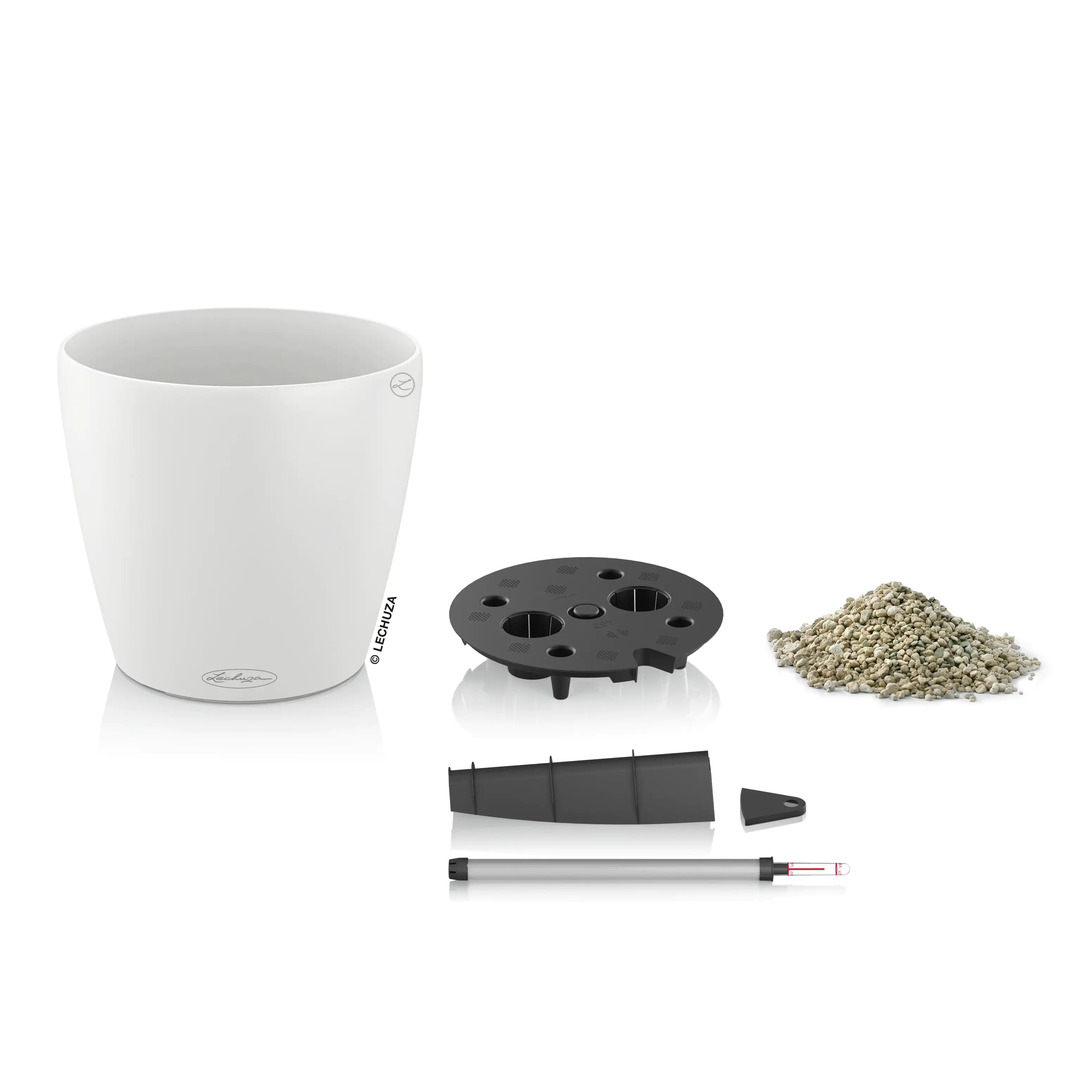 Lechuza Übertopf Classico Color Ø 21,5 x 20,5 cm weiß