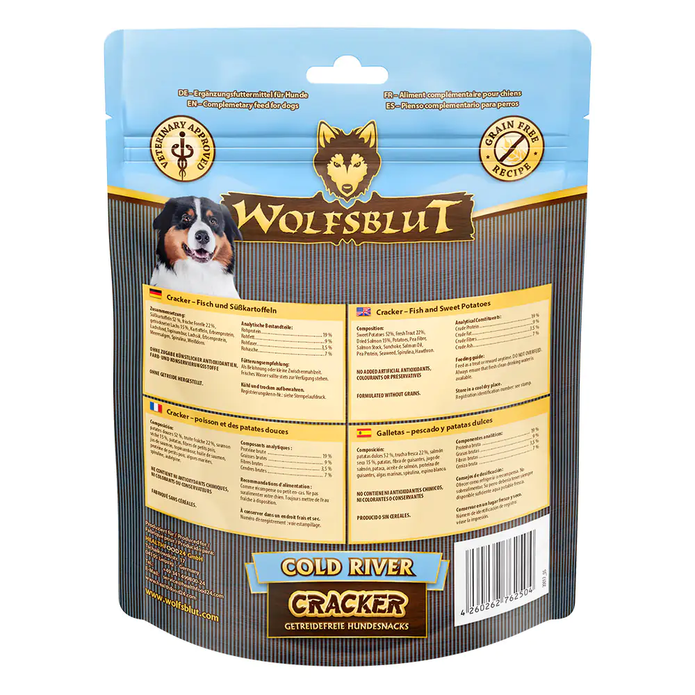 Wolfsblut Cold River Cracker - Forelle mit Süßkartoffel 225 g