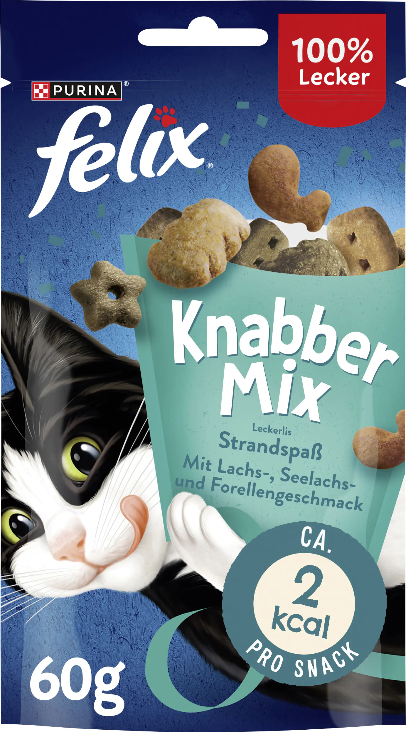 Felix Knabbermix Katzensnack Strandspaß 60g