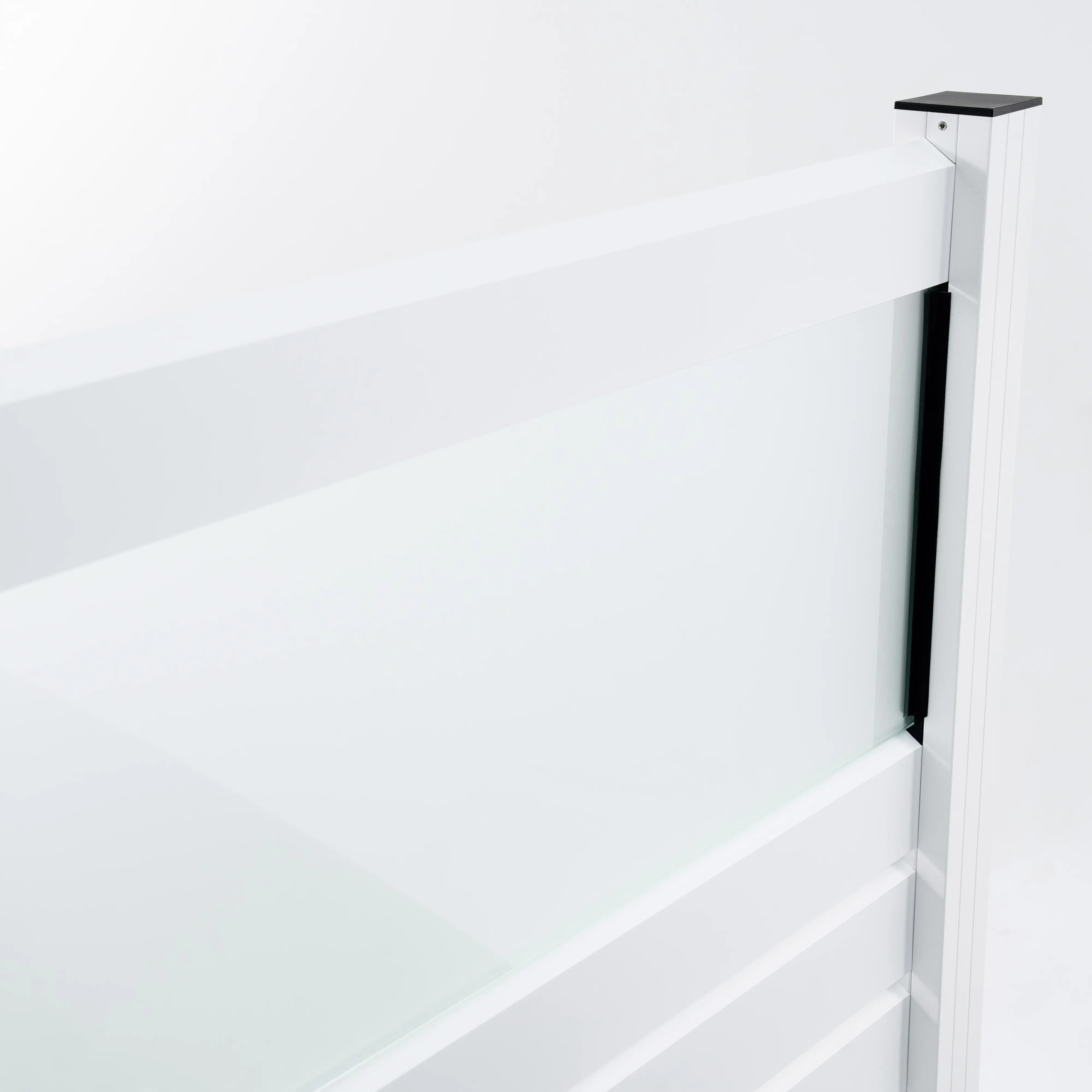 Ambiente Alu-Zaun Erweiterungsset Rhombus MINI 187 x 124,2 cm weiß 