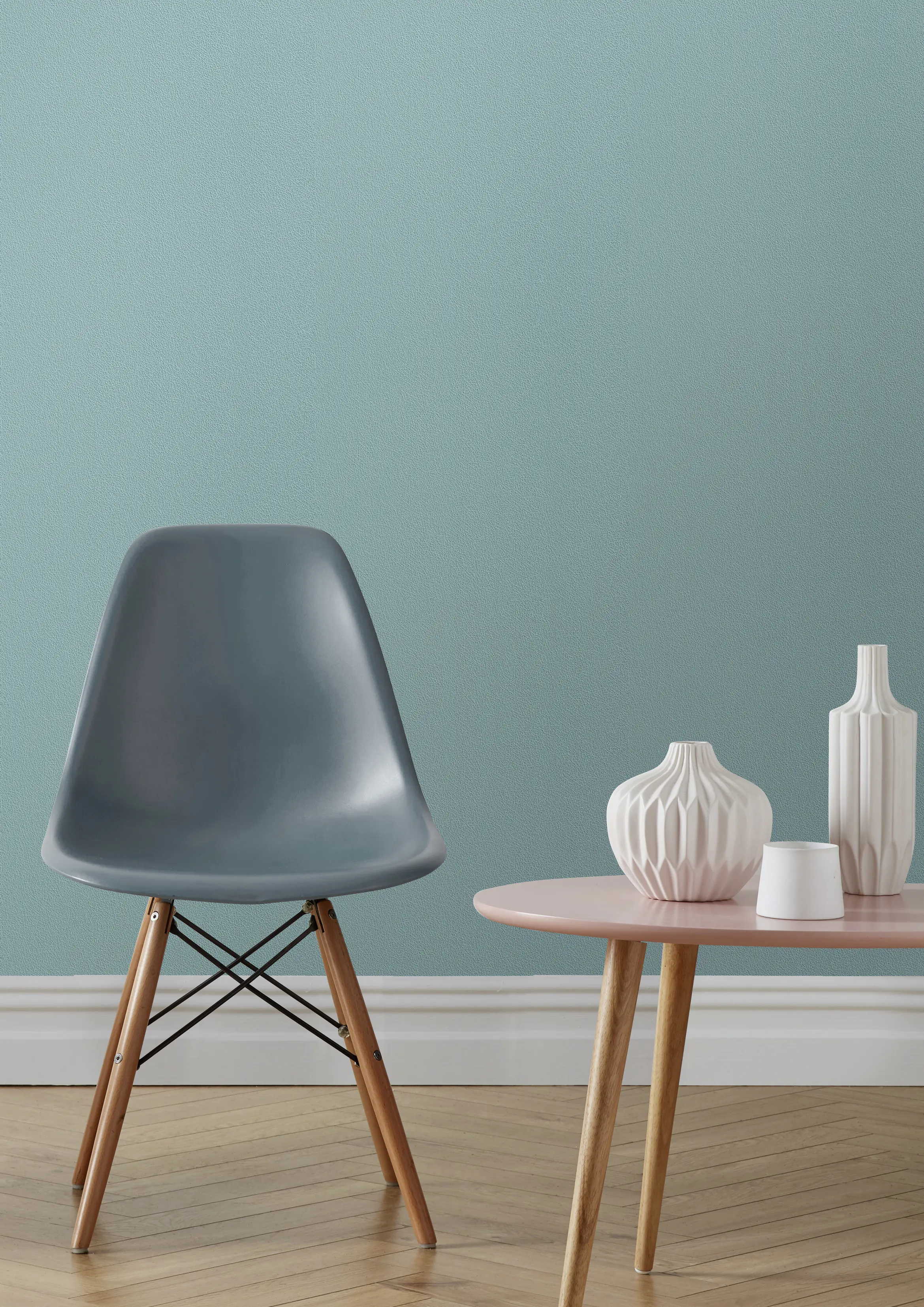 Rasch Vliestapete 475524 Selection uni türkis 10,05 x 0,53 m