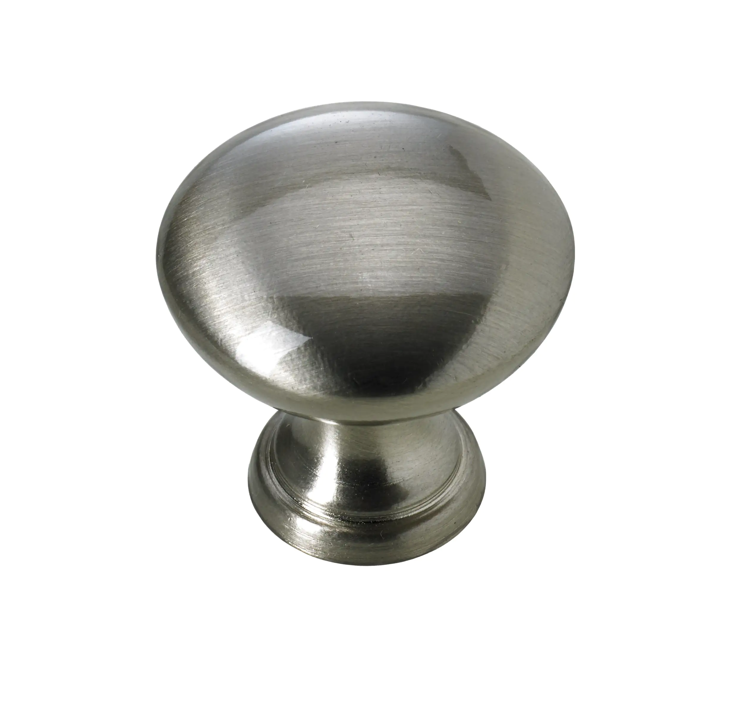 Hettich Möbelknopf Aluminium Edelstahl-Optik Ø 30,0 mm - 1 Stück