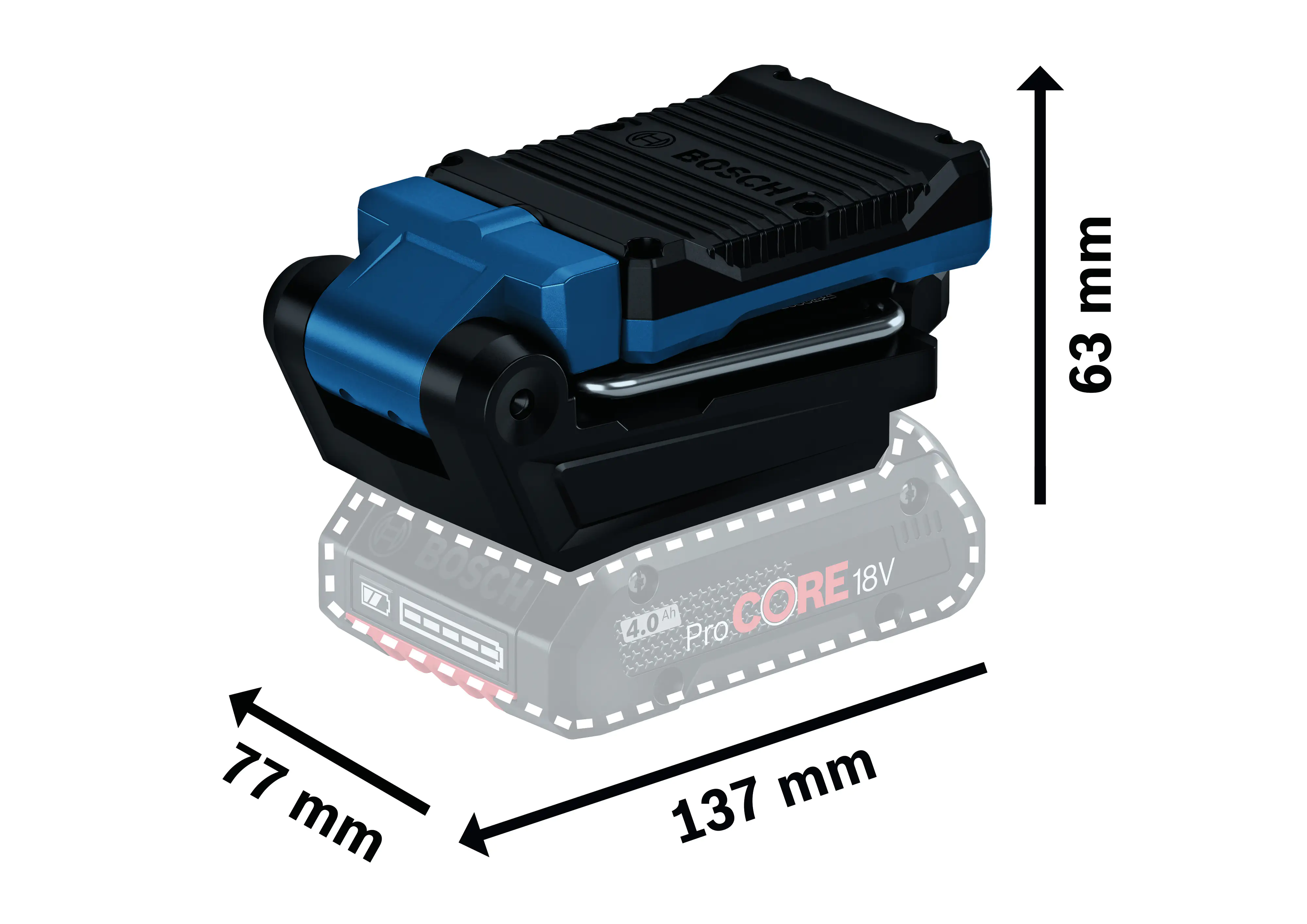 Bosch Professional Akku-Leuchte GLI 18V-800 , ohne Akku und Ladegerät Bosch Professional Akku-Leuchte GLI 18V-800 , ohne Akku und Ladegerät