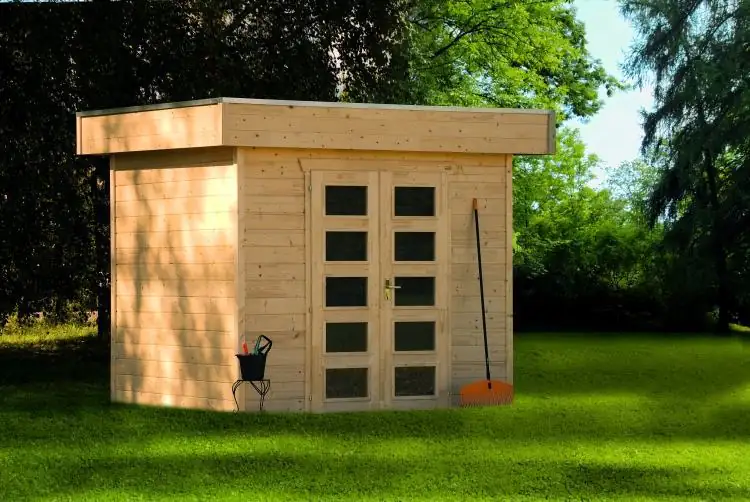 SKAN HOLZ Gartenhaus Venlo 1 250 x 250 cm natur mit Fußboden SKAN HOLZ Gartenhaus Venlo 1 250 x 250 cm natur mit Fußboden