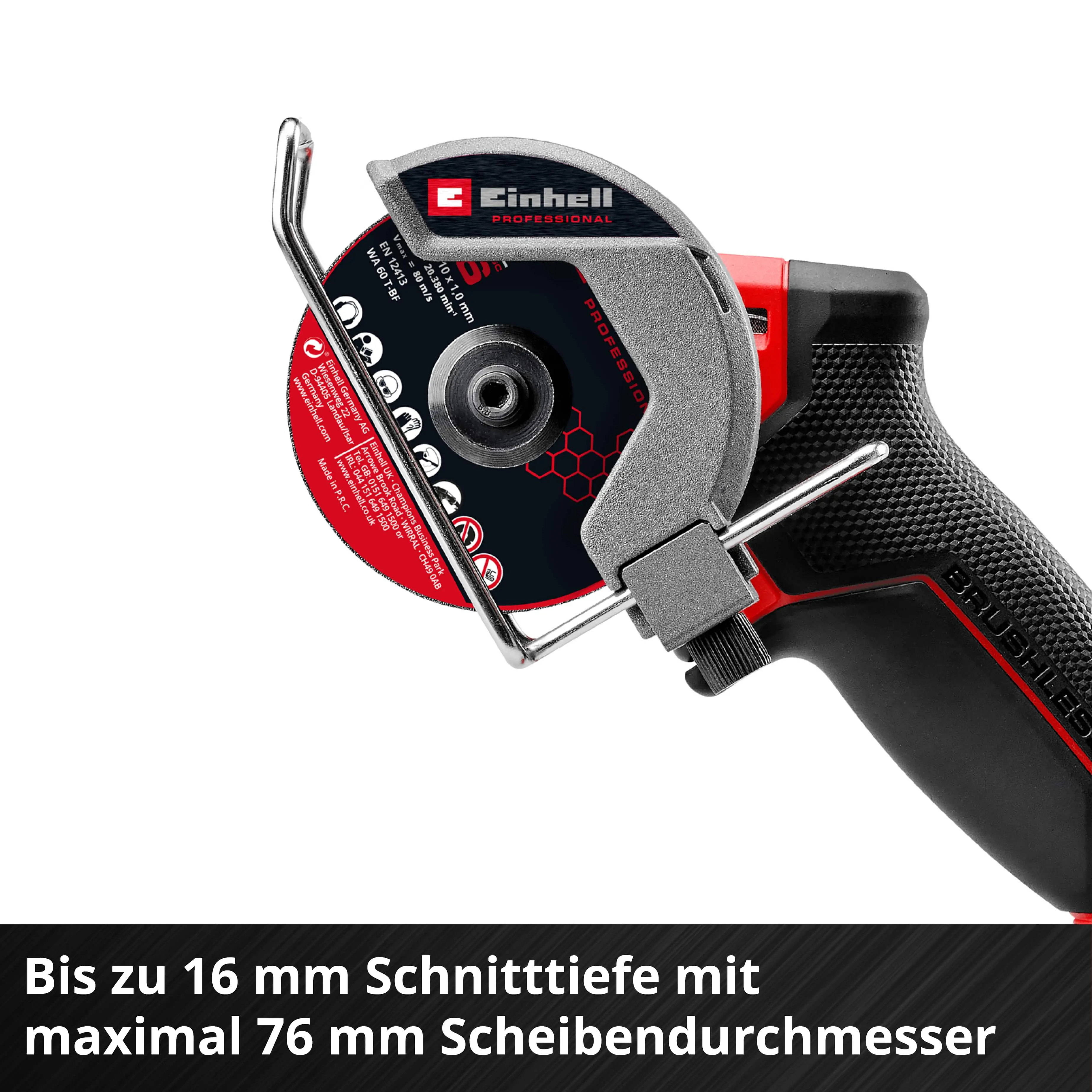 Einhell Professional Akku-Trennschleifer TP-CO 18/76-C Li BL Solo Einhell Professional Akku-Trennschleifer TP-CO 18/76-C Li BL Solo
