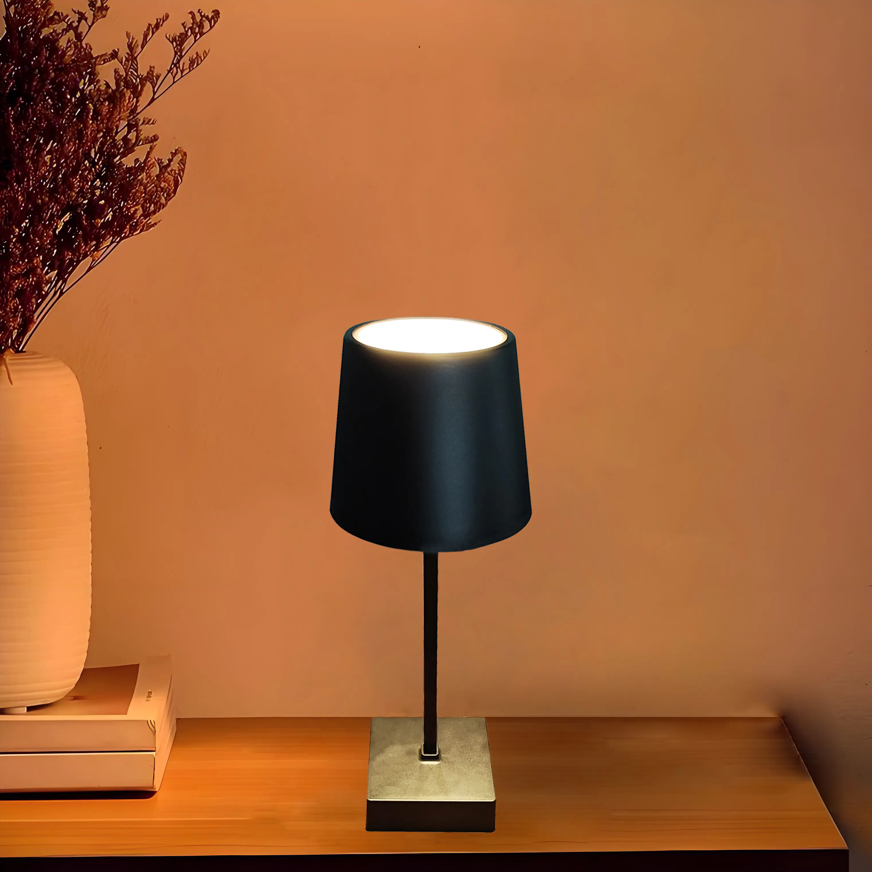 LED Tischleuchte Joy schwarz mit Akku warmweiß LED Tischleuchte Joy schwarz mit Akku warmweiß