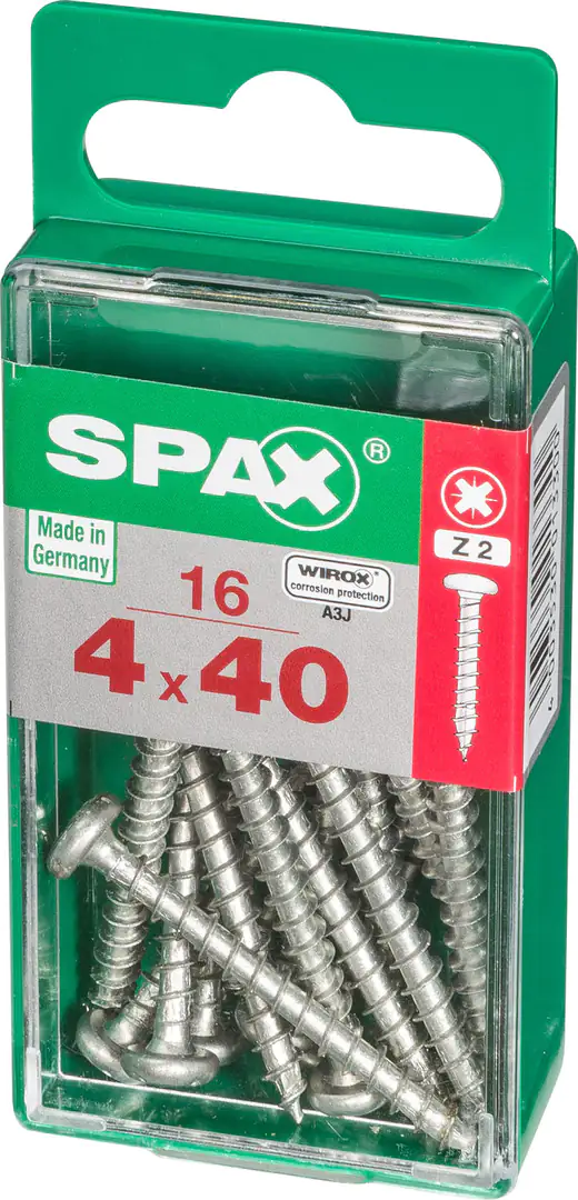 Spax Universalschrauben 4.0 x 40 mm TX 20 - 16 Stk.