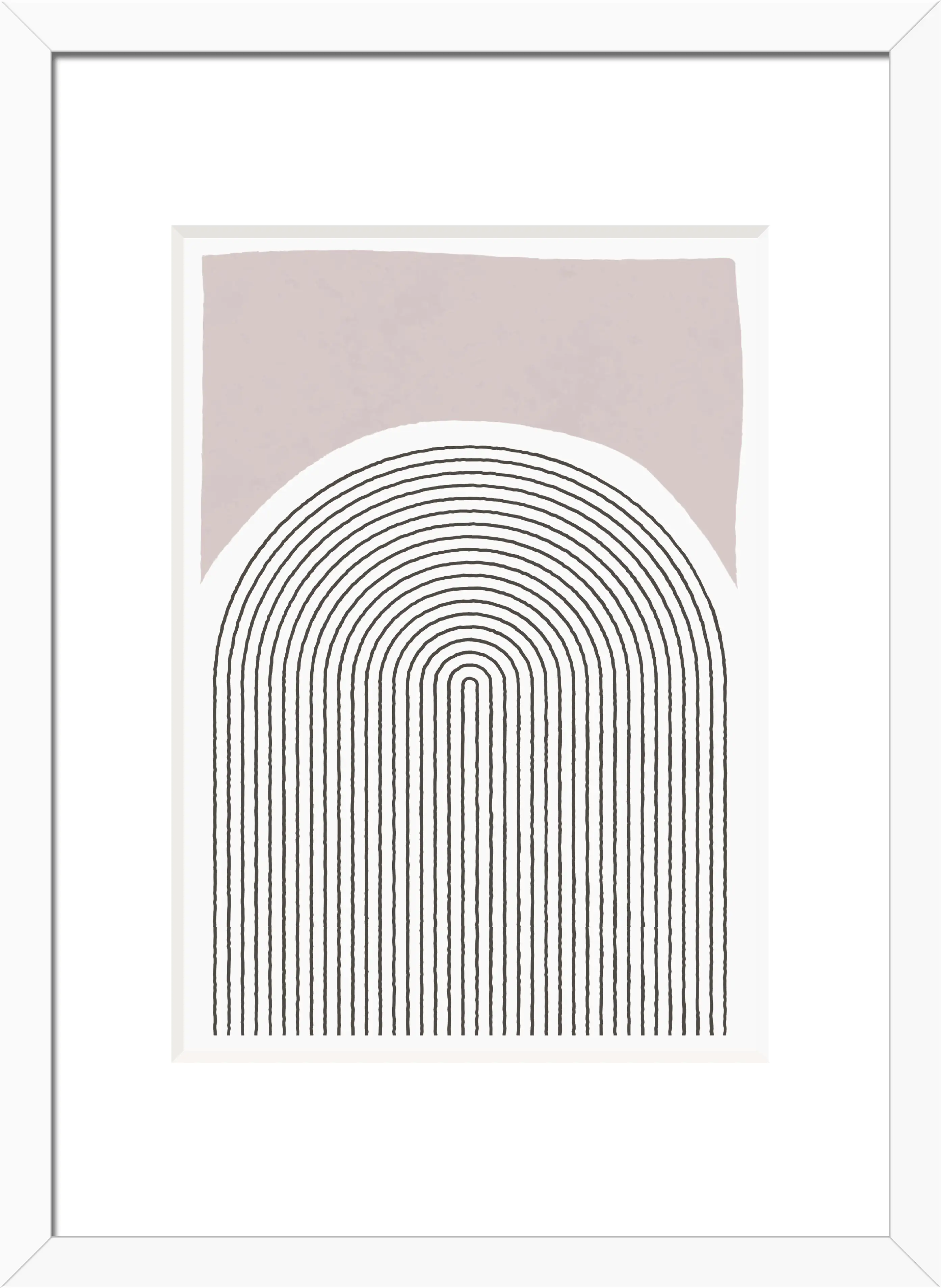 Holz Bilderrahmen Baltic weiß 21 x 29,7cm (DIN A4)