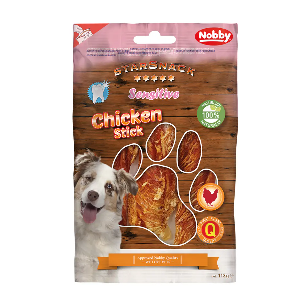 Nobby StarSnack Sensitive Hundeleckerli Barbecue Chicken Stick 113 g