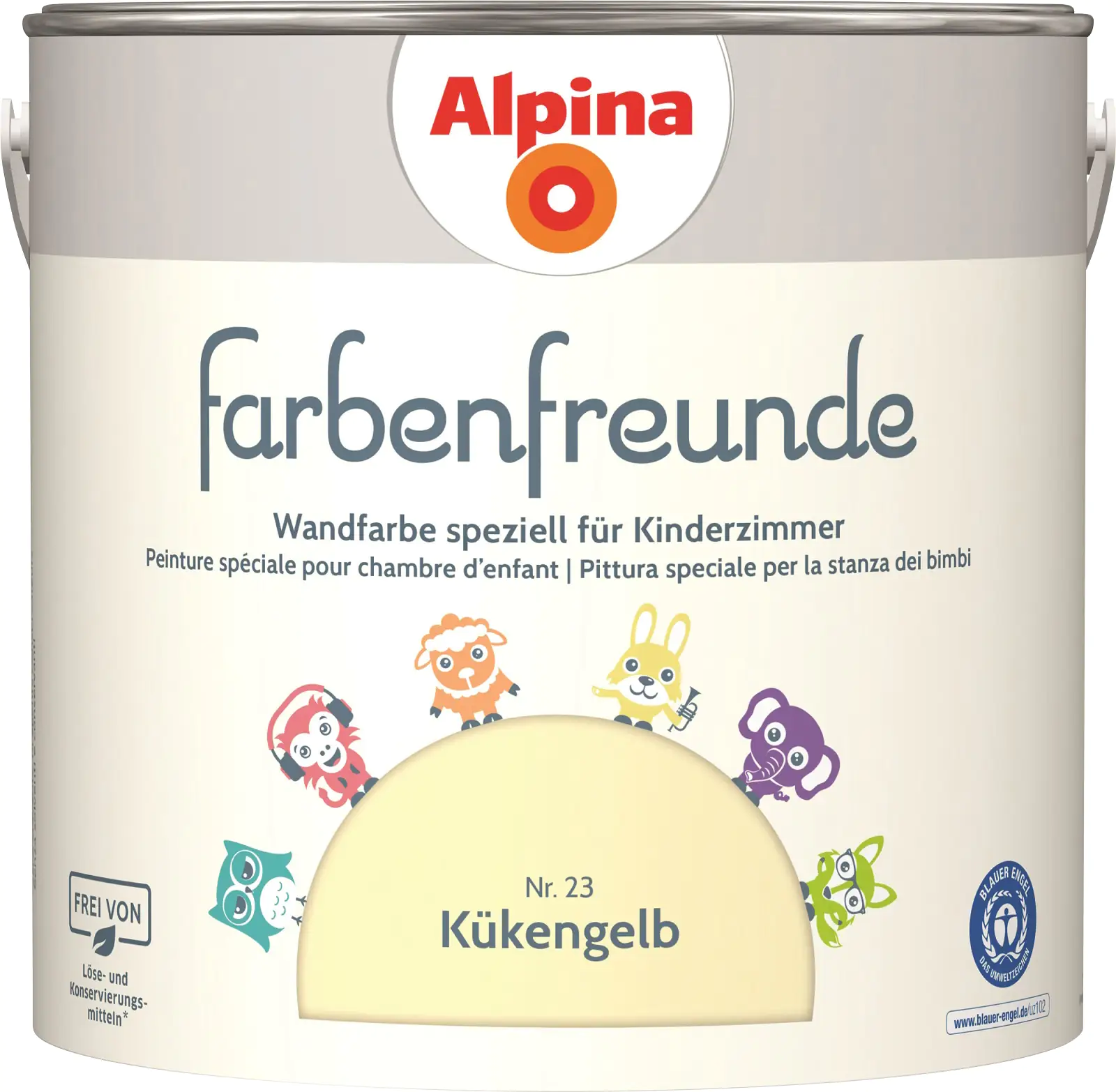 Alpina Farbenfreunde Nr. 23 kükengelb 2,5 L matt Alpina Farbenfreunde Nr. 23 kükengelb 2,5 L matt
