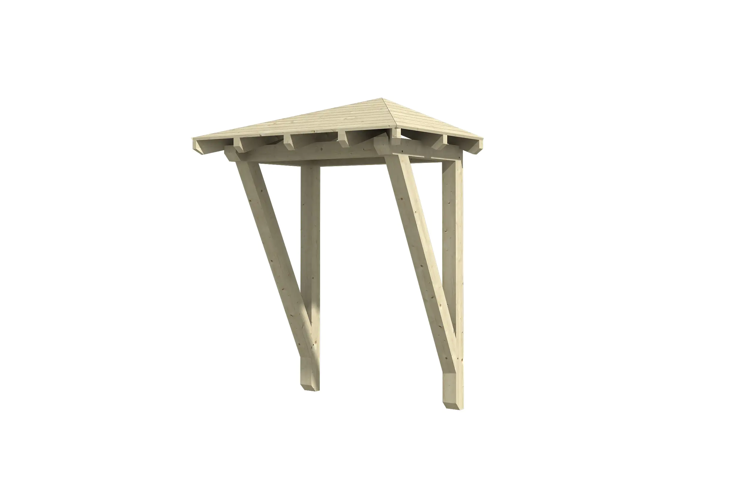 4018211206421 SKAN HOLZ Vordach Wesel Typ 2 188 x 126 cm, natur