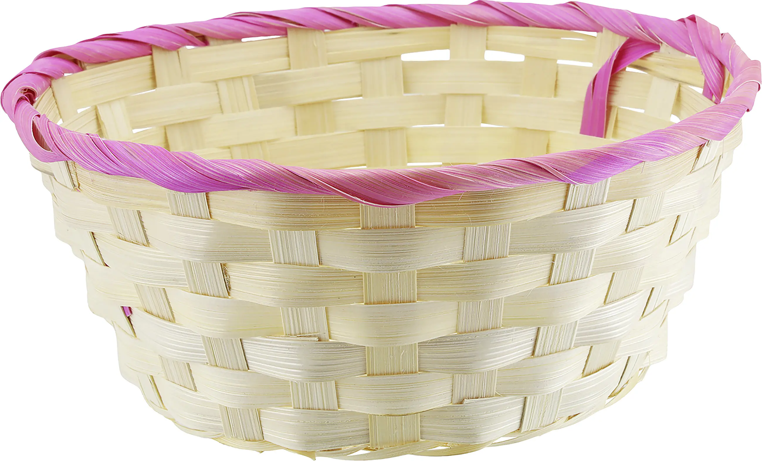 Osterdeko Korb 20 x 8 cm rosa