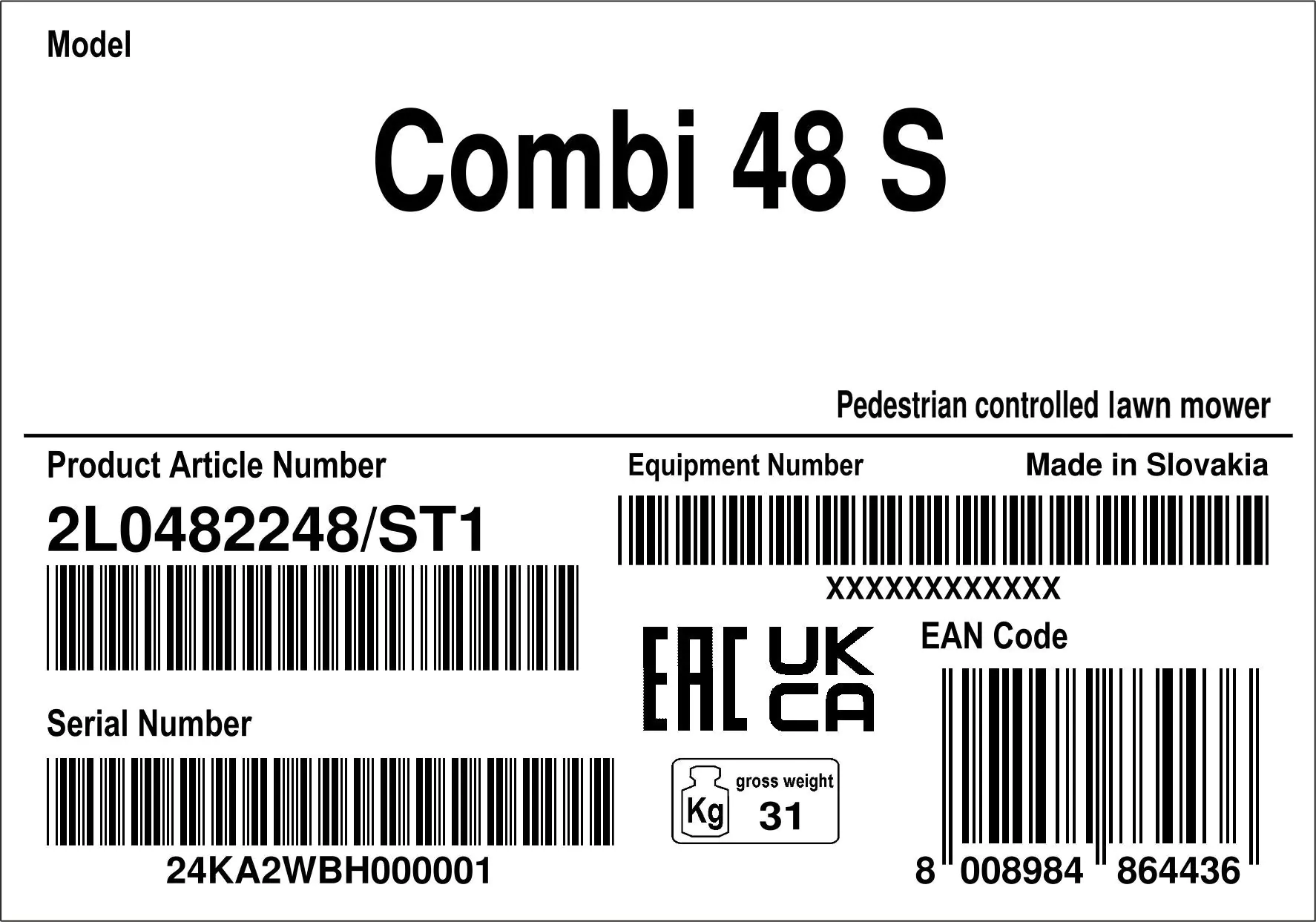 Stiga Benzin Rasemäher Combi 48 S 46 cm Schnittbreite inkl. Zubehör