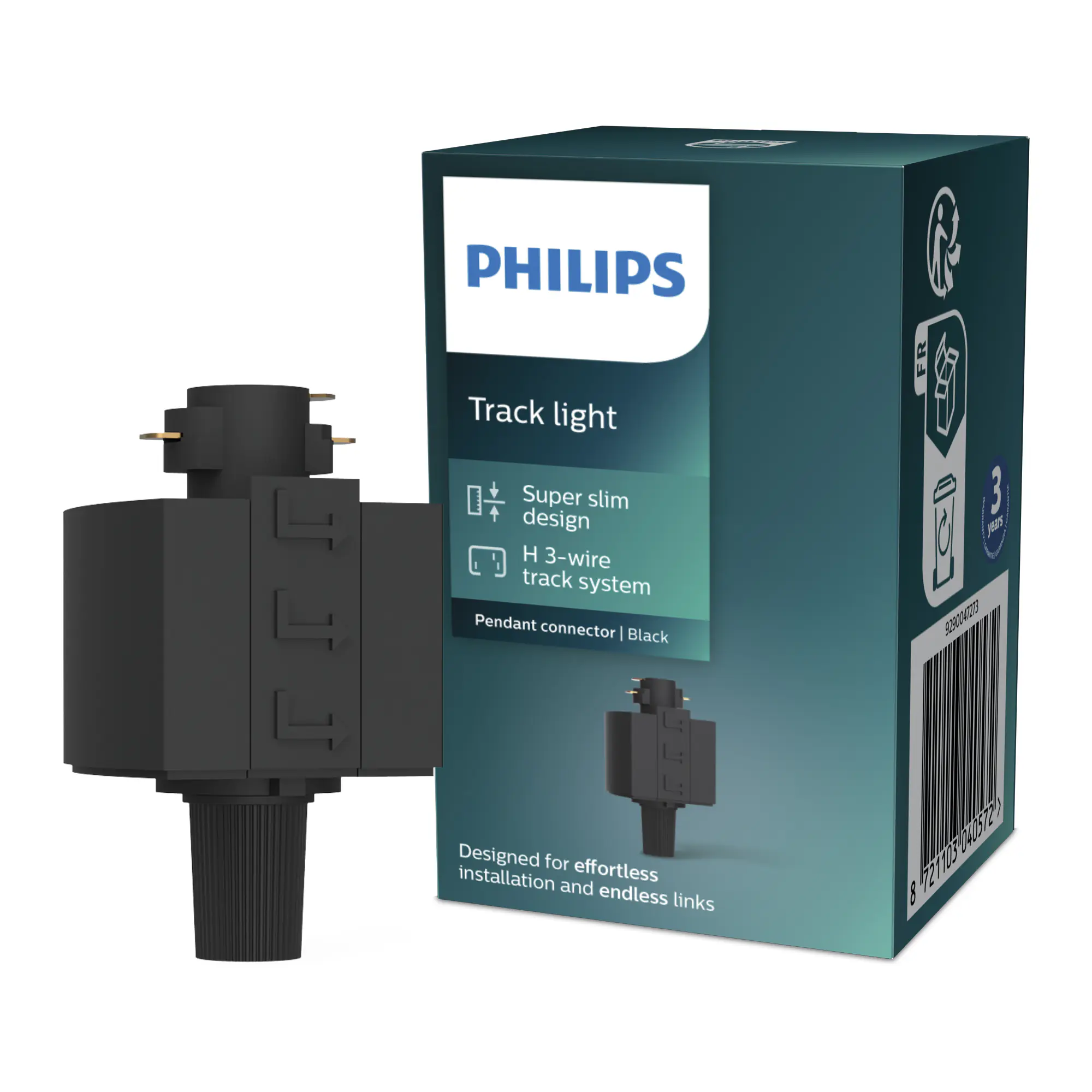 Philips EasyLink Hängeleuchtenanschlus für Schienenleuchte schwarz Philips EasyLink Hängeleuchtenanschlus für Schienenleuchte schwarz