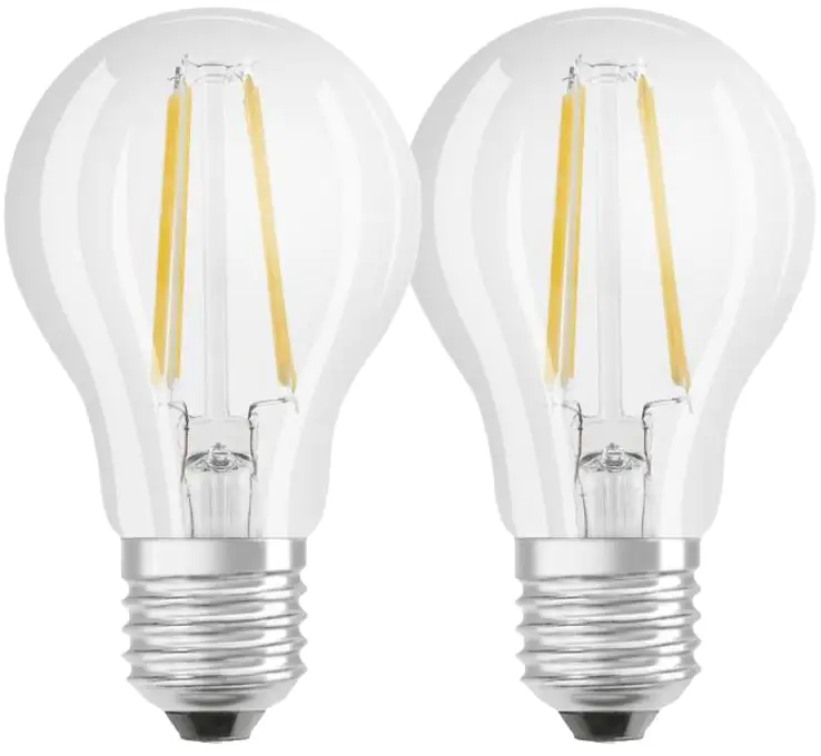 Osram LED Leuchtmittel Star CL E27 4W warmweiß klar 2er Pack