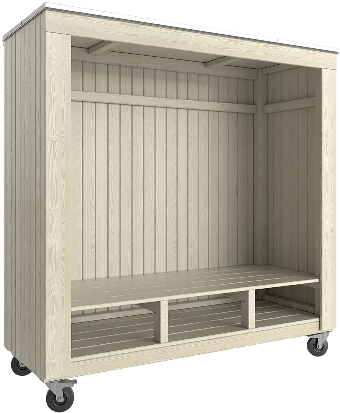 Plus Loungehaus Siesta Sommerly 179 x 67 x 183 cm natur mit Fußboden