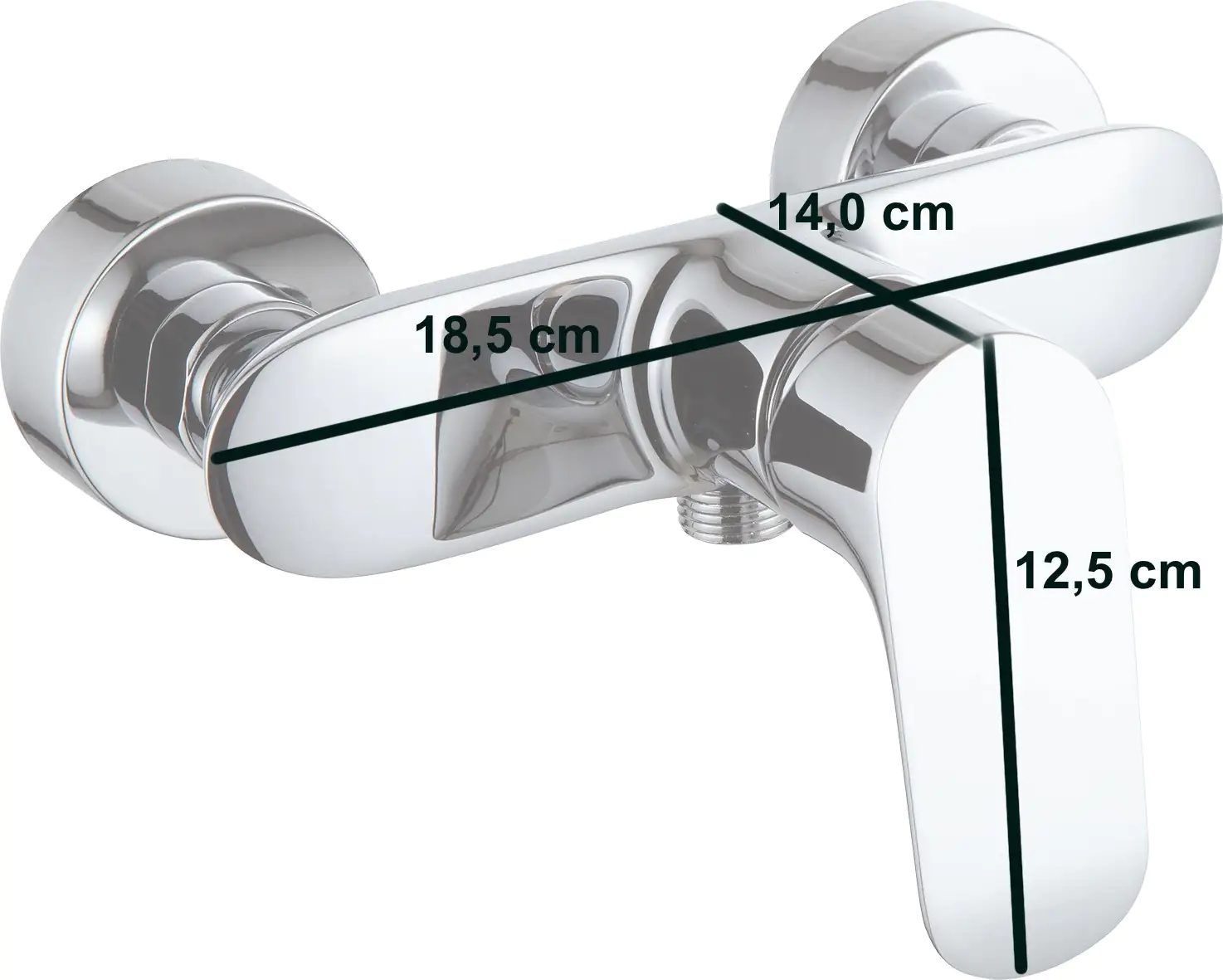 TrendLine Duscharmatur Miami verchromt