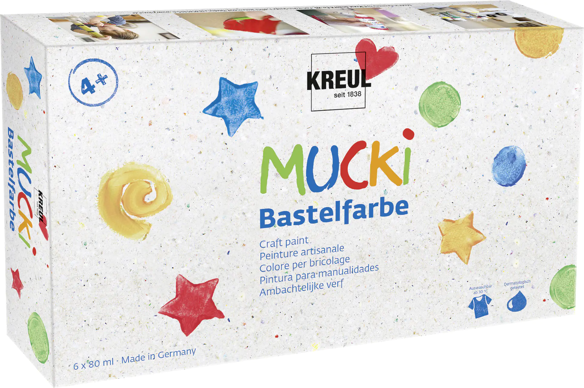 Kreul Bastelfarbe 6er Set 80 ml