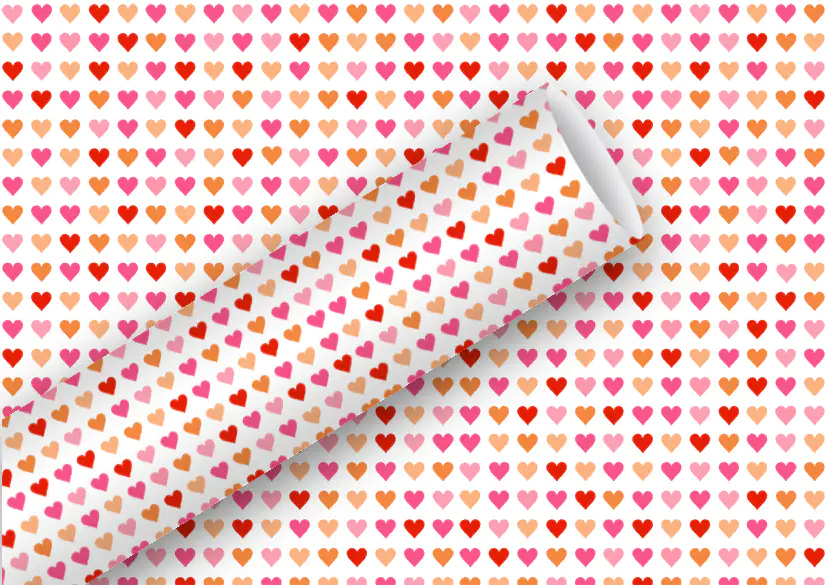 4014995177131 Braun & Company Geschenkpapier Kollektion Heart to Heart rot 2 m x 70 cm