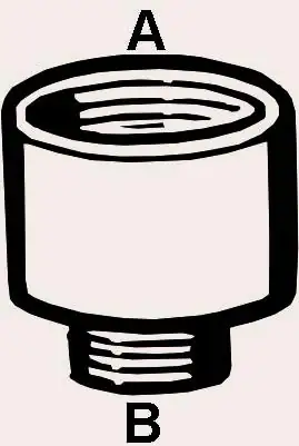 Cornat Reduzierstück messing verchromt 1/2" x 3/8" Innen- und Außengewinde