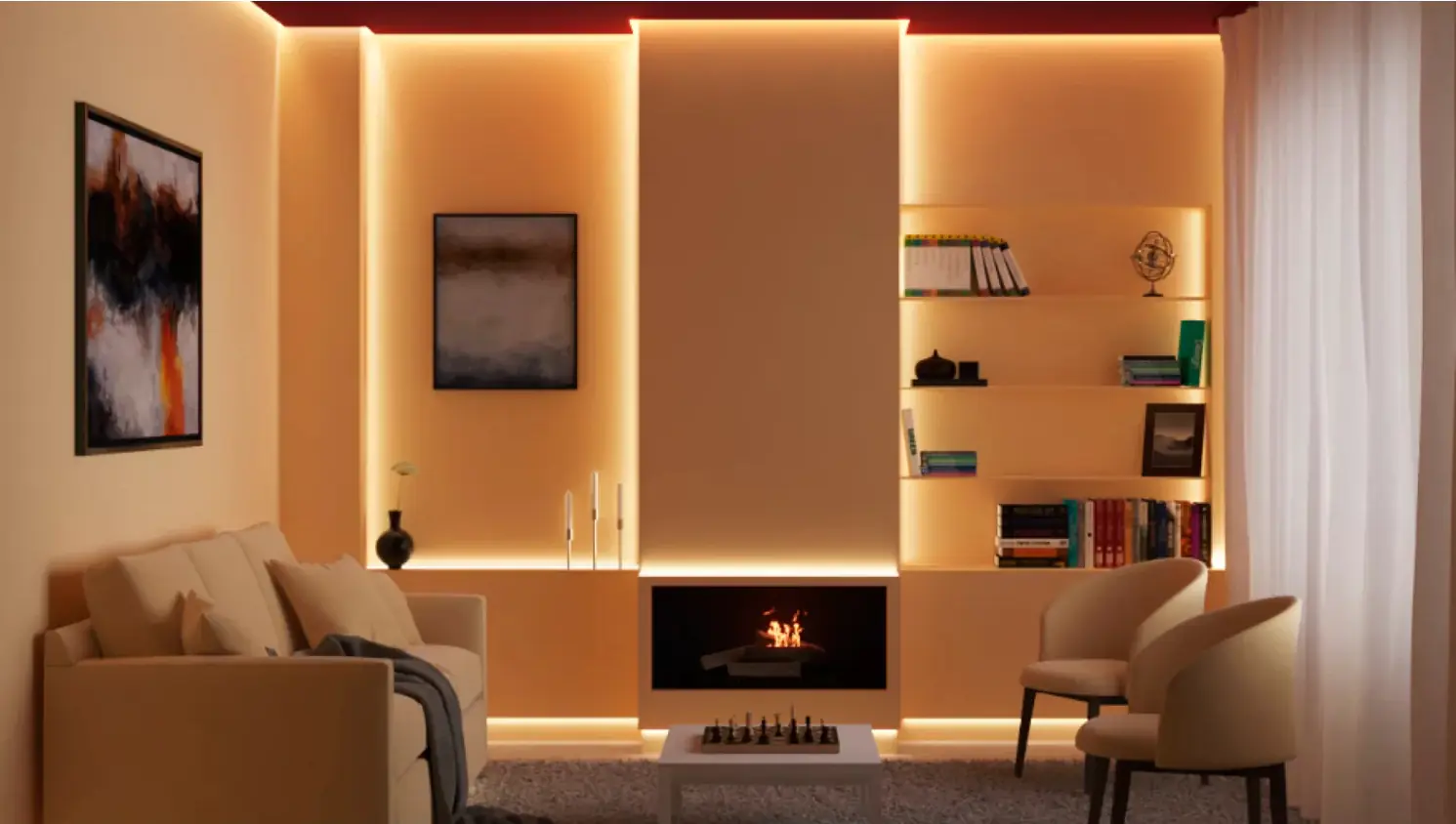 WiZ LED-Streifen RGB 30 m 22 W dimmbar