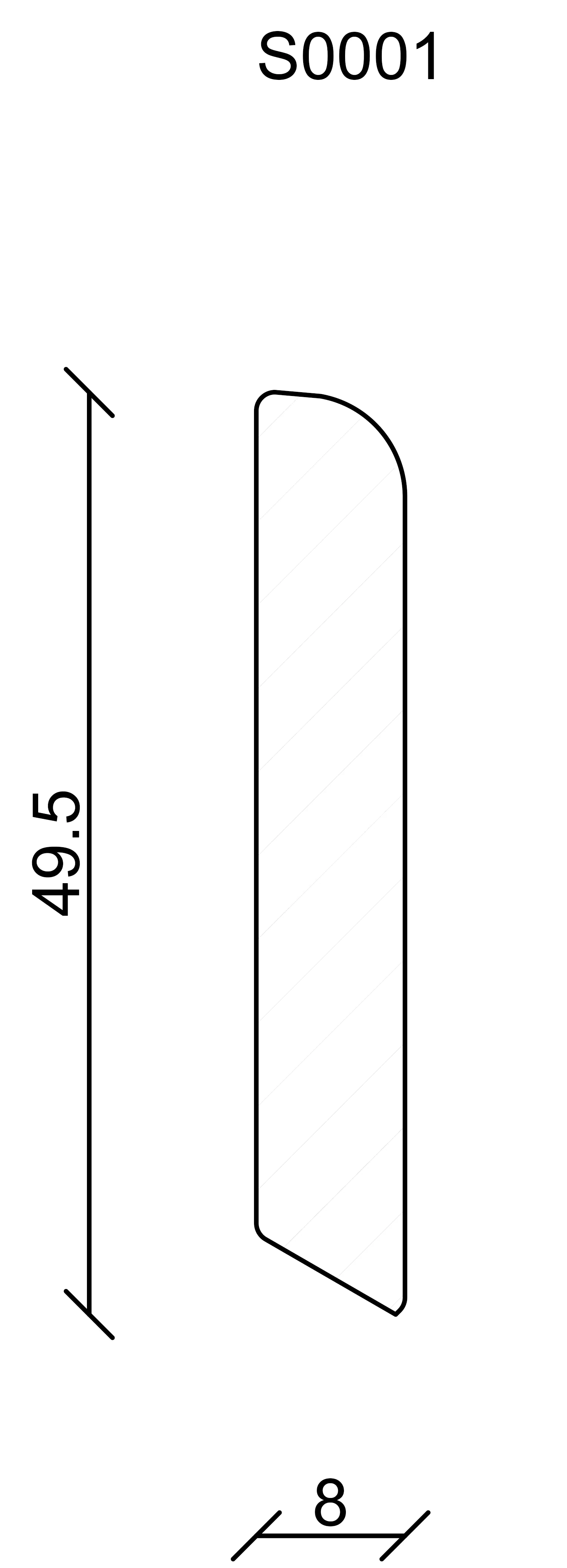 FN Neuhofer Sockelleiste S0001 240 cm 50 x 8 mm Fichte/Kiefer