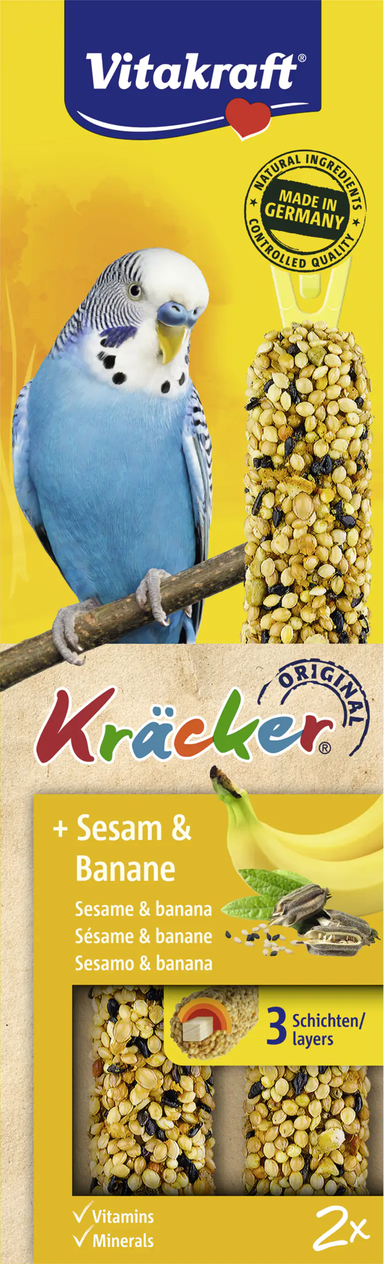 Vitakraft Kräcker® Sesam & Banane 2 Stück / 60 g