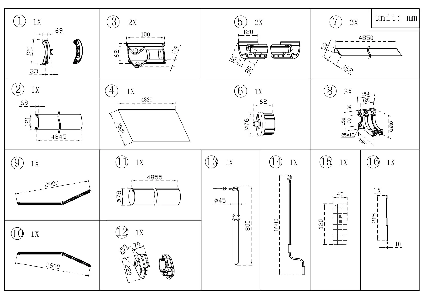 Primaster Kassetten-Markise elektr. Farbe grau Breite 500 cm Ausfall 300 cm Primaster Kassetten-Markise elektr. Farbe grau Breite 500 cm Ausfall 300 cm