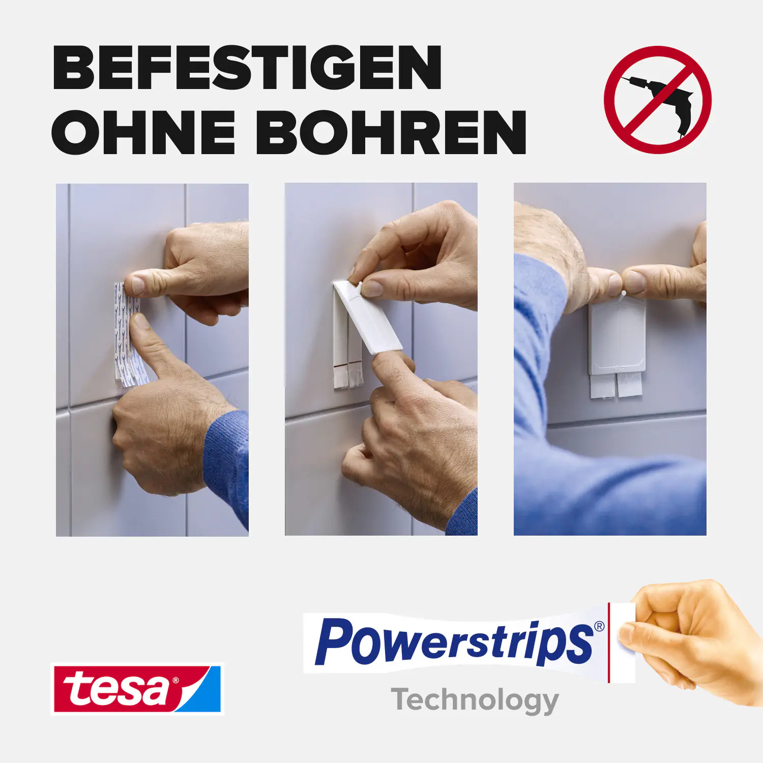 tesa Klebenagel Traglast 4 kg, 2 Stück