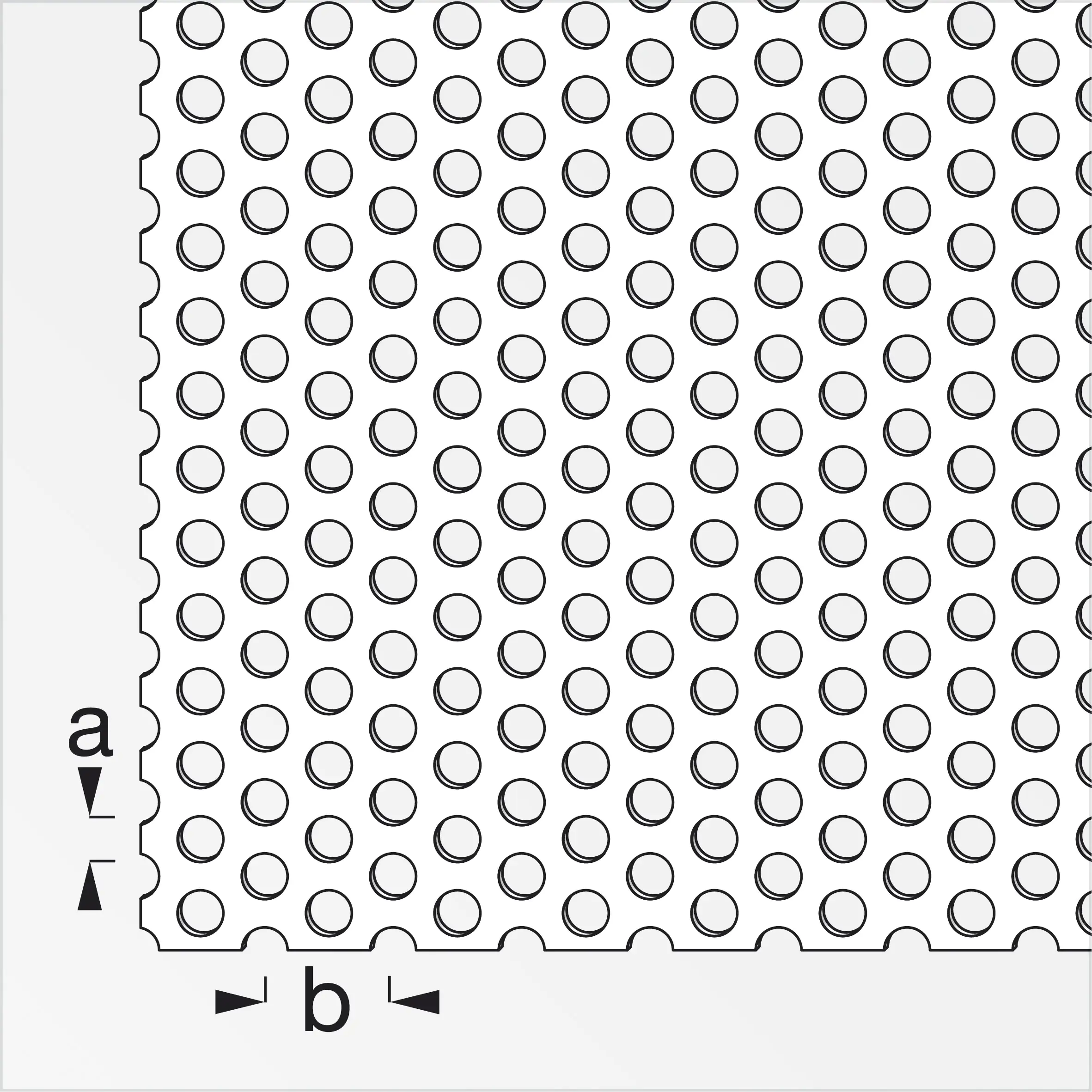 alfer Rundlochblech Aluminium eloxiert 1000 x 200 x 0,7 mm, Lochung 1,5 x 3 mm  alfer Rundlochblech Aluminium eloxiert 1000 x 200 x 0,7 mm, Lochung 1,5 x 3 mm