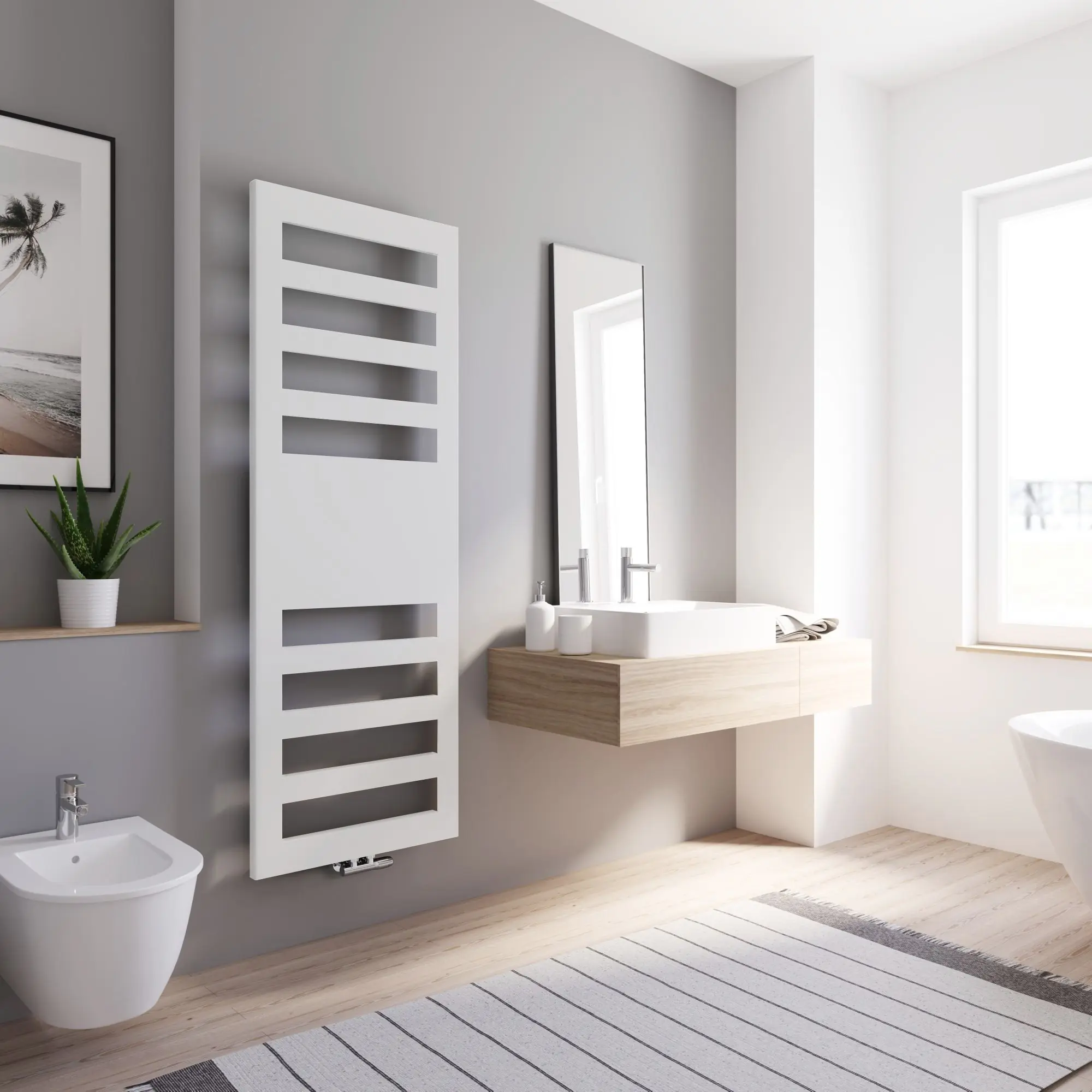 Schulte Design-Heizkörper Münster 170,3 x 60,5 cm alpinweiß 627 W