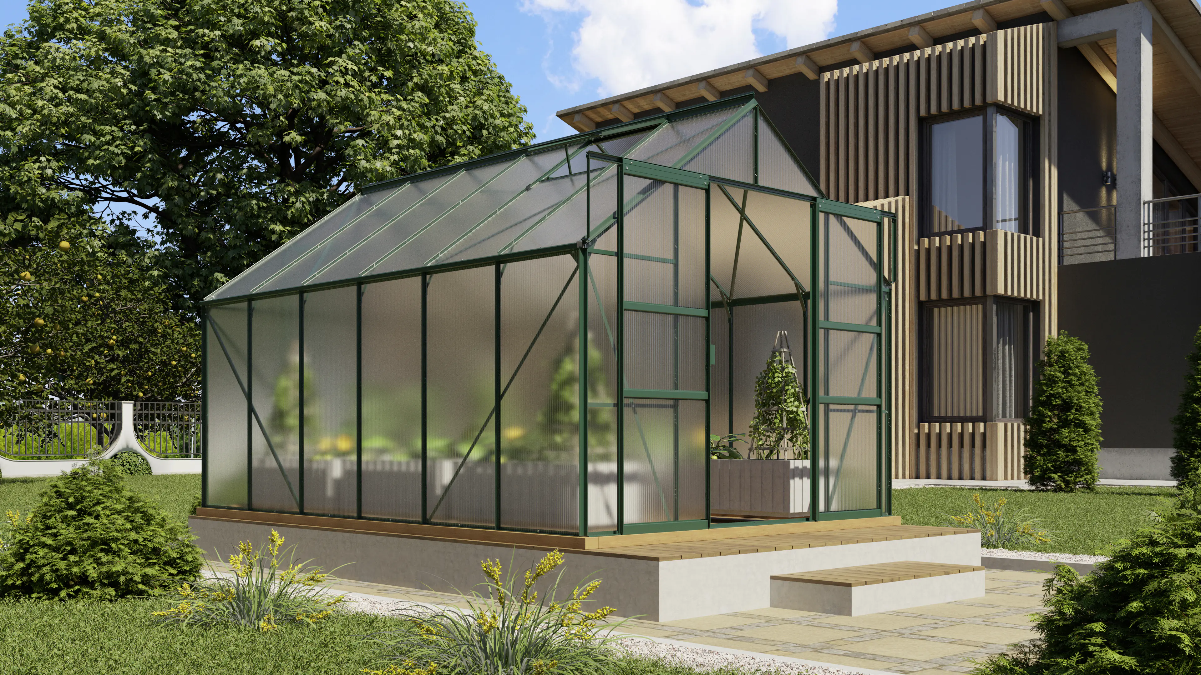 Vitavia Gewächshaus Mars 9900 254 x 379 cm 4 mm Hohlkammerplatten