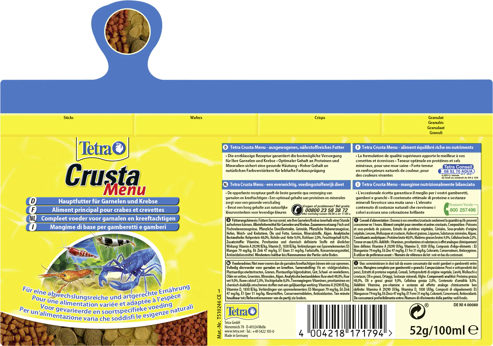 Tetra Crusta Menu 100 ml
