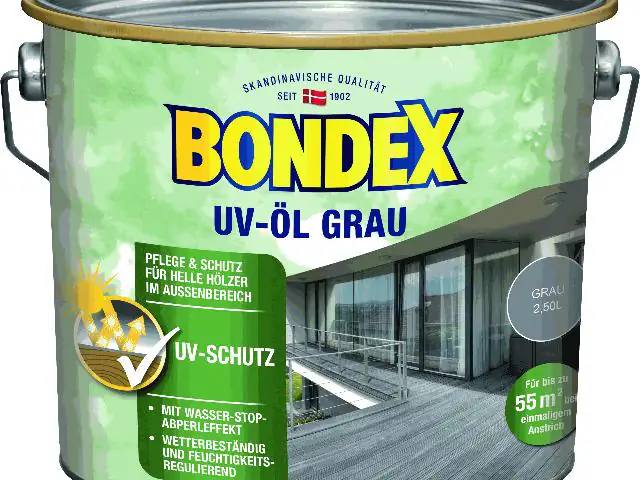 Bondex Holz Öl UV 2,5 L grau Bondex Holz Öl UV 2,5 L grau