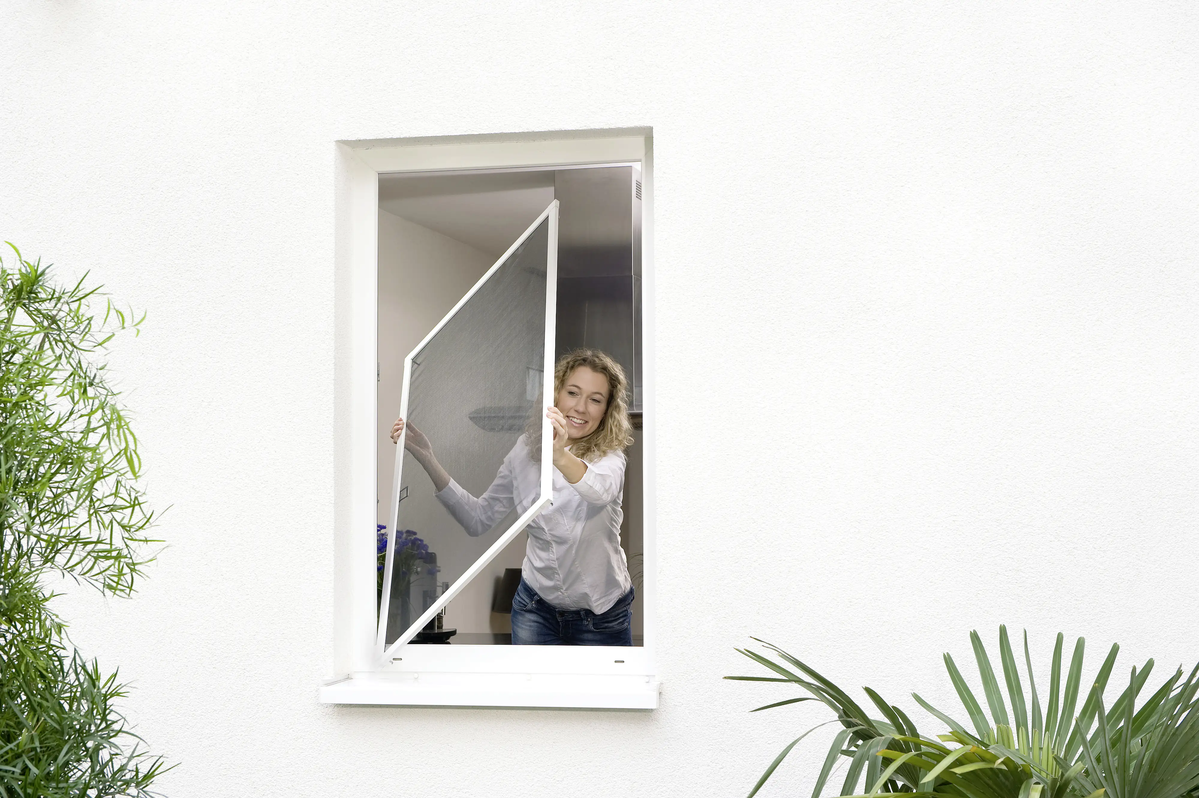 tesa Insektenschutz-Fenster COMFORT 100 x 120 cm weiß