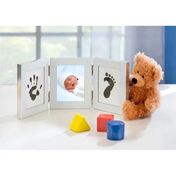 Memory Abdruck-Set 30,8 x 12,2 cm 3-teilig mit Stempelkissen Alu