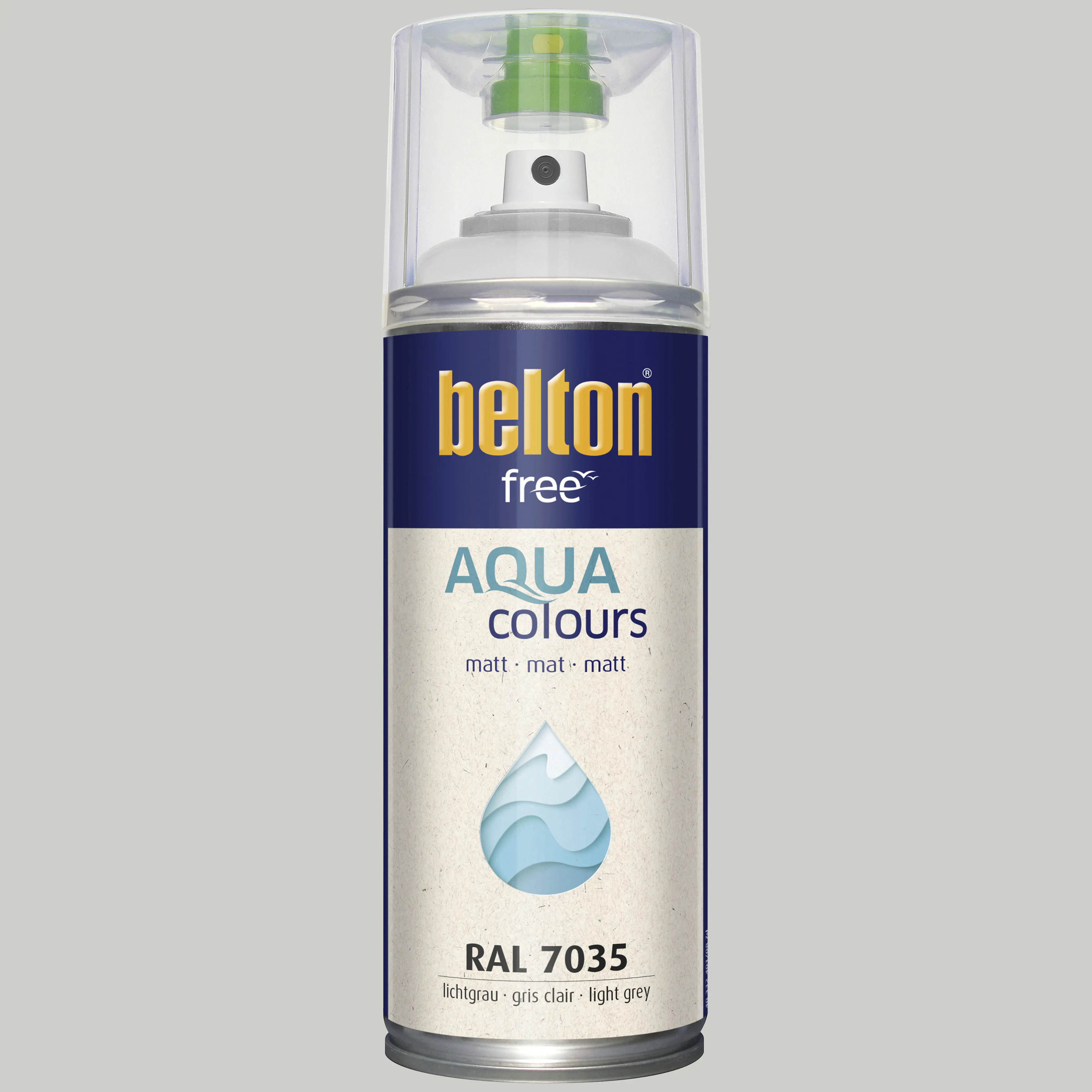 belton free Lackspray AQUAcolours 400 ml lichtgrau matt
