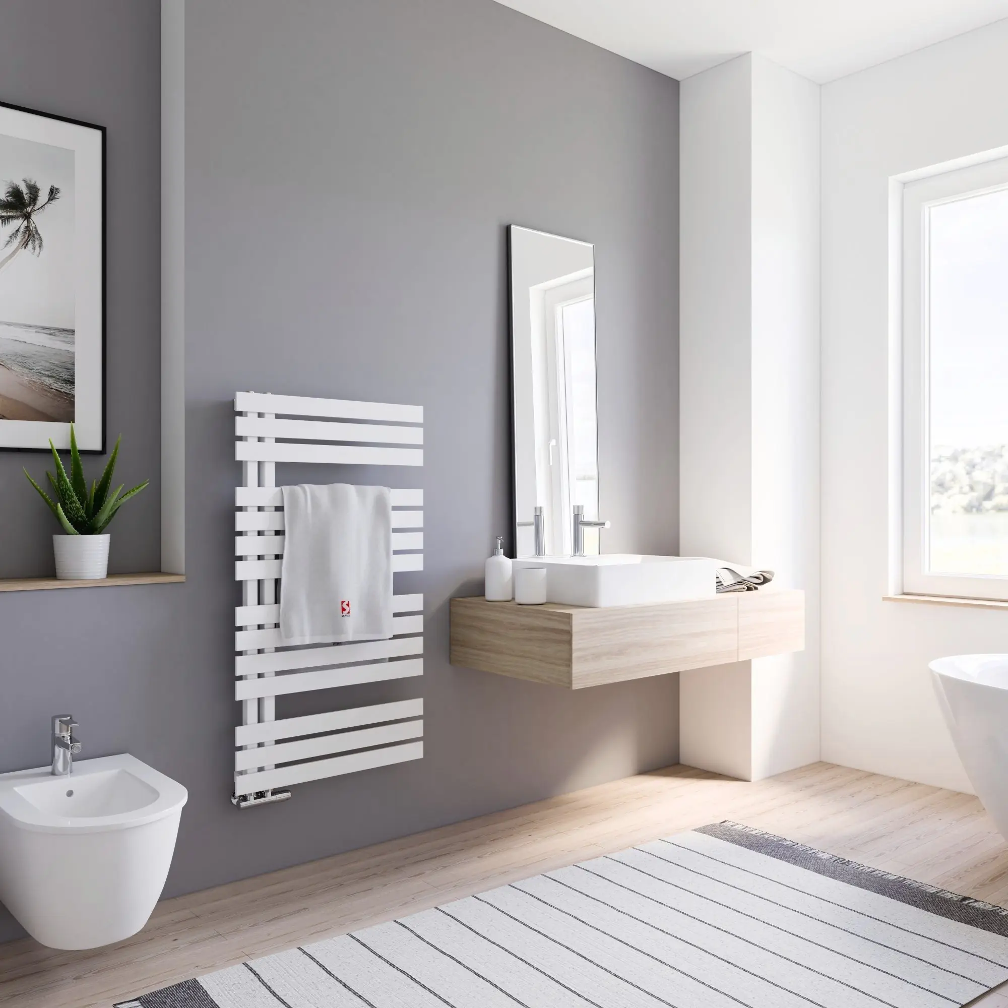 Schulte Design-Heizkörper Breda 106 x 60 cm alpinweiß 556 W