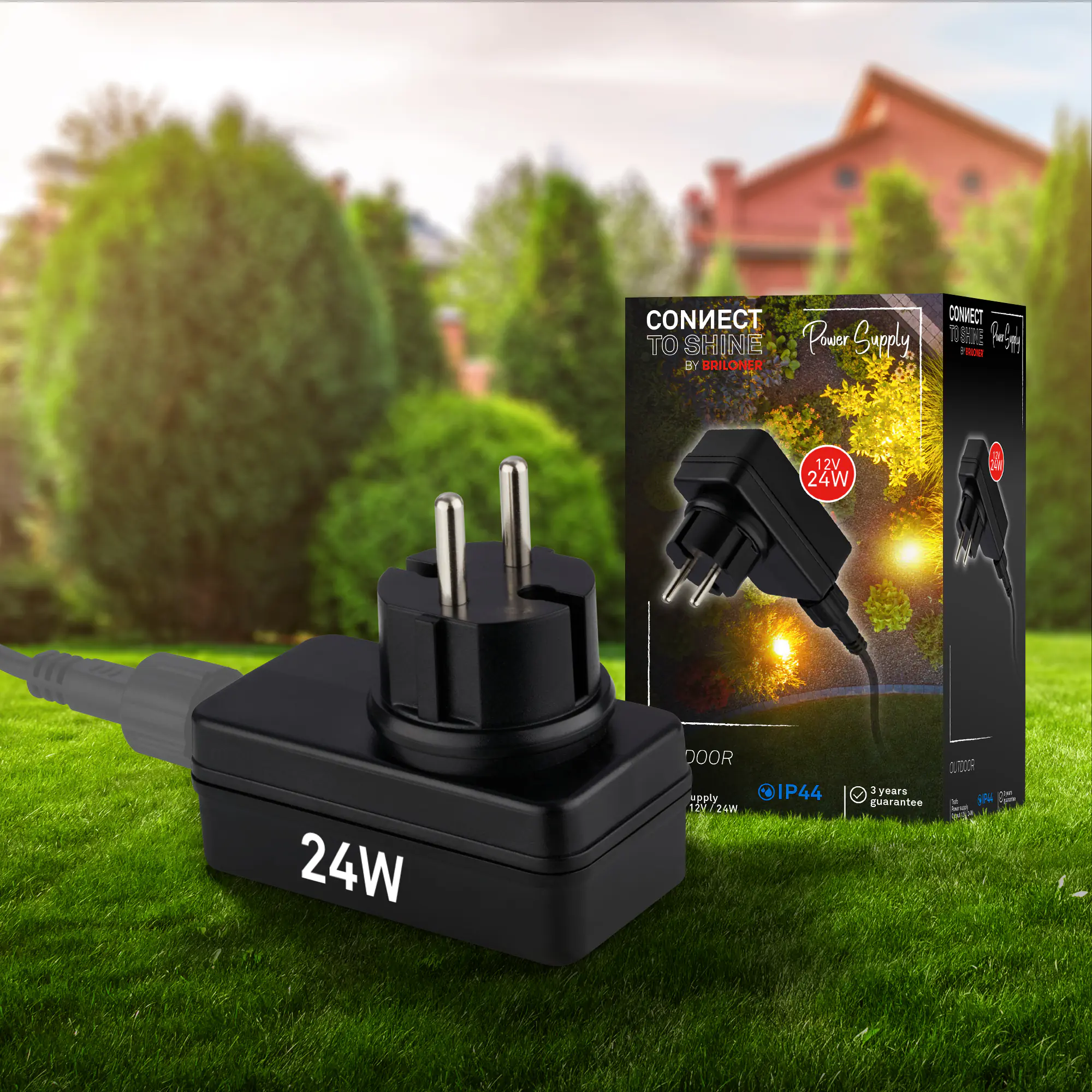 Briloner Trafo Connect to Shine 12V 24W schwarz IP67 Briloner Trafo Connect to Shine 12V 24W schwarz IP67