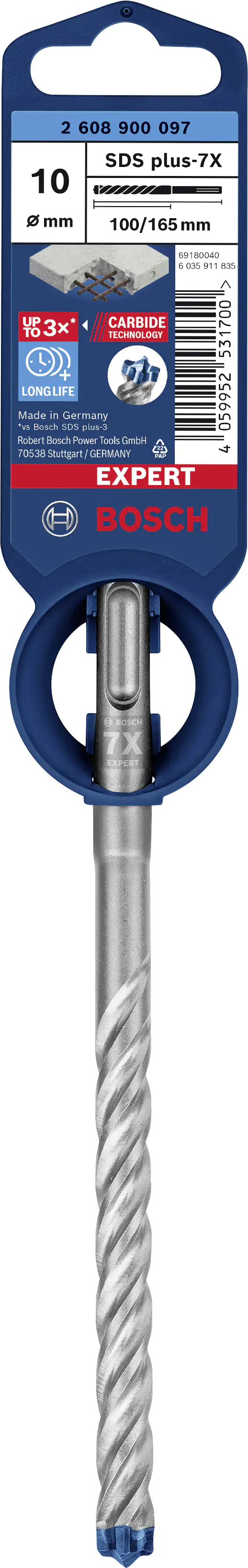 Bosch Expert SDS plus-7X Hammerbohrer Ø 10 mm